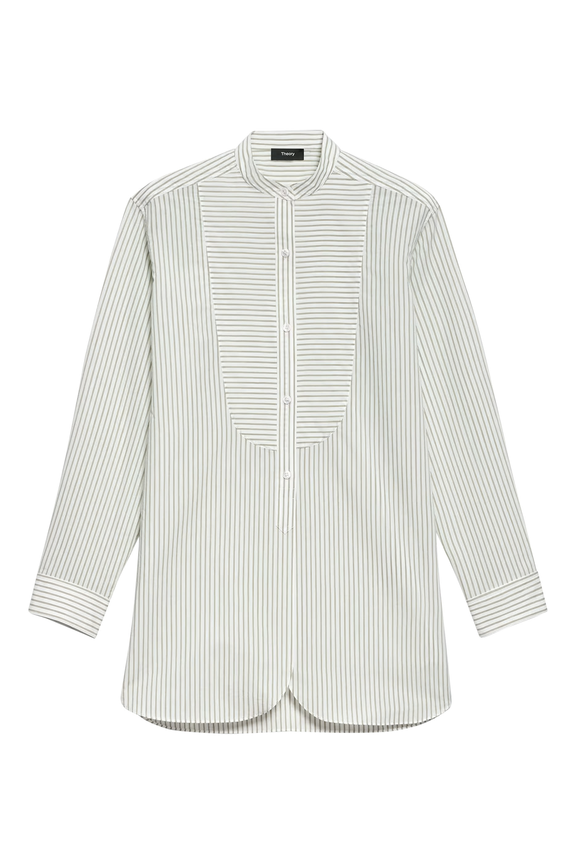 Tuxedo Striped Cotton-Blend Shirt