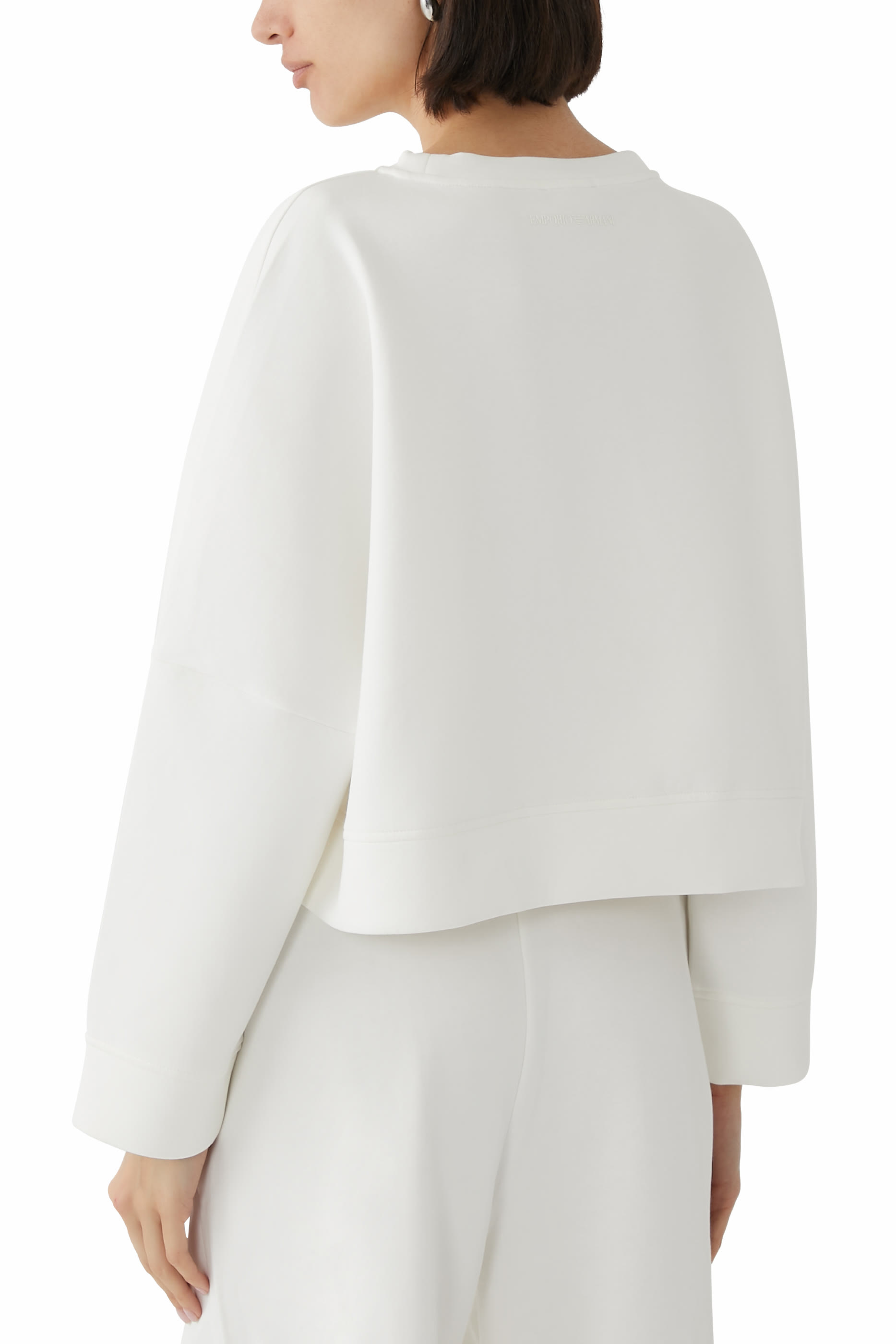 EA Logo Embroidered Jersey Sweatshirt