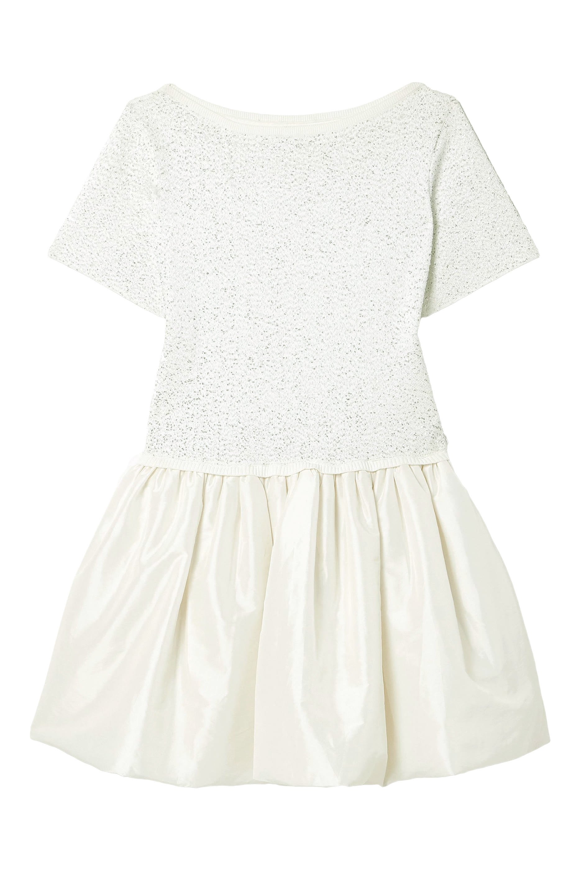 Kenz Knitted Ruffle Mini Dress