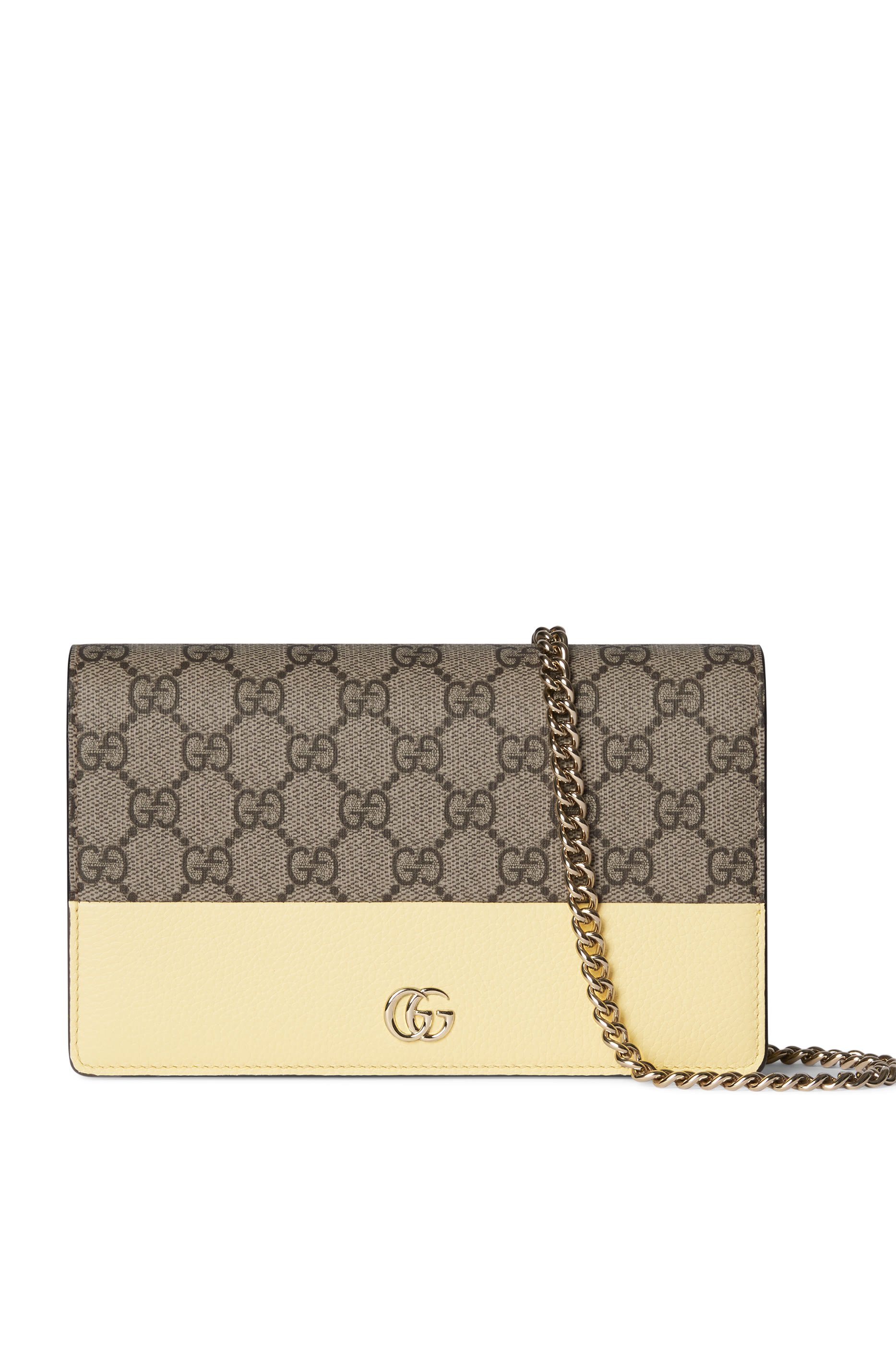 GG Marmont Bi-Color Chain Wallet
