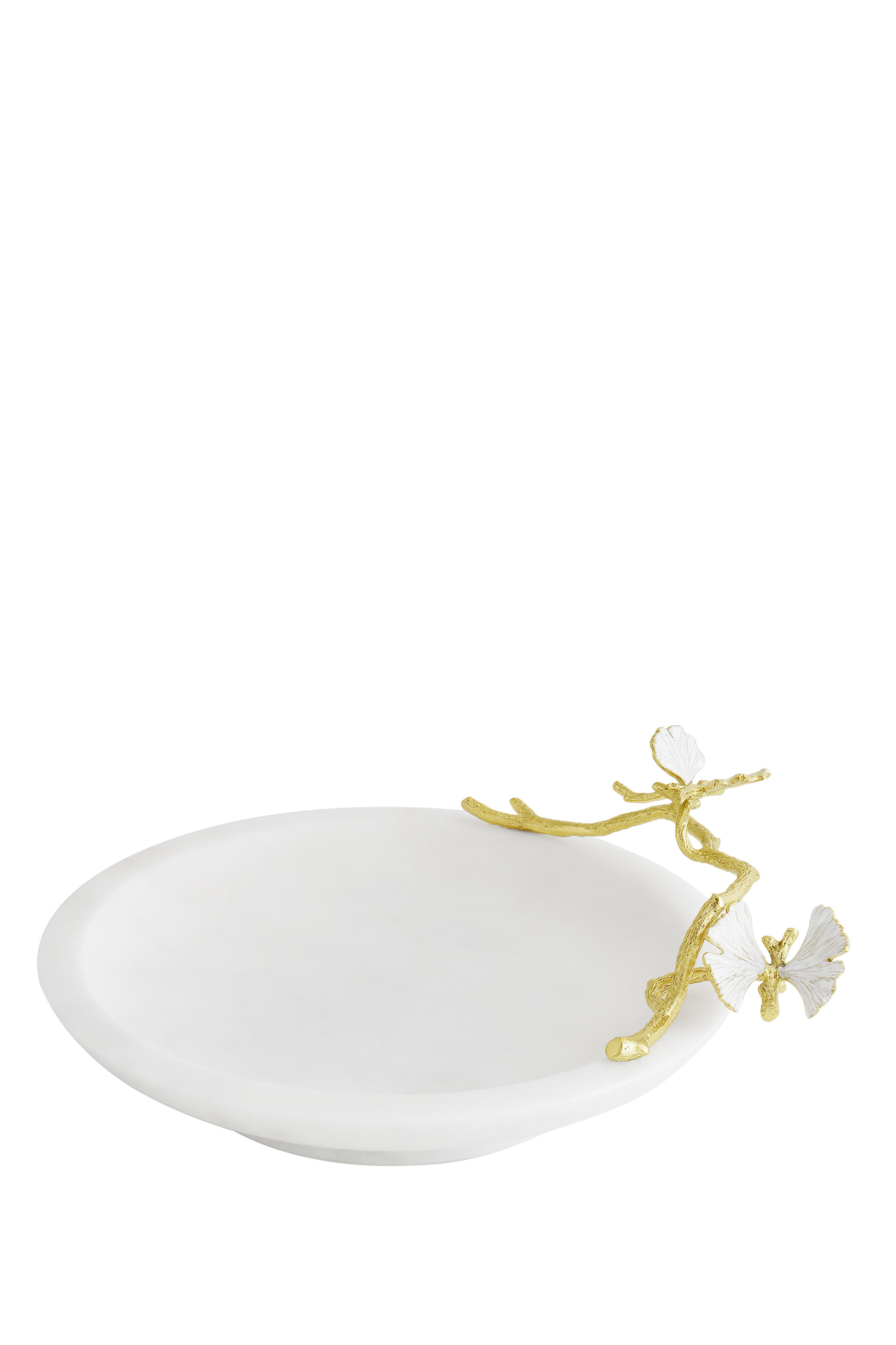 Butterfly Ginkgo Gold Trinket Dish
