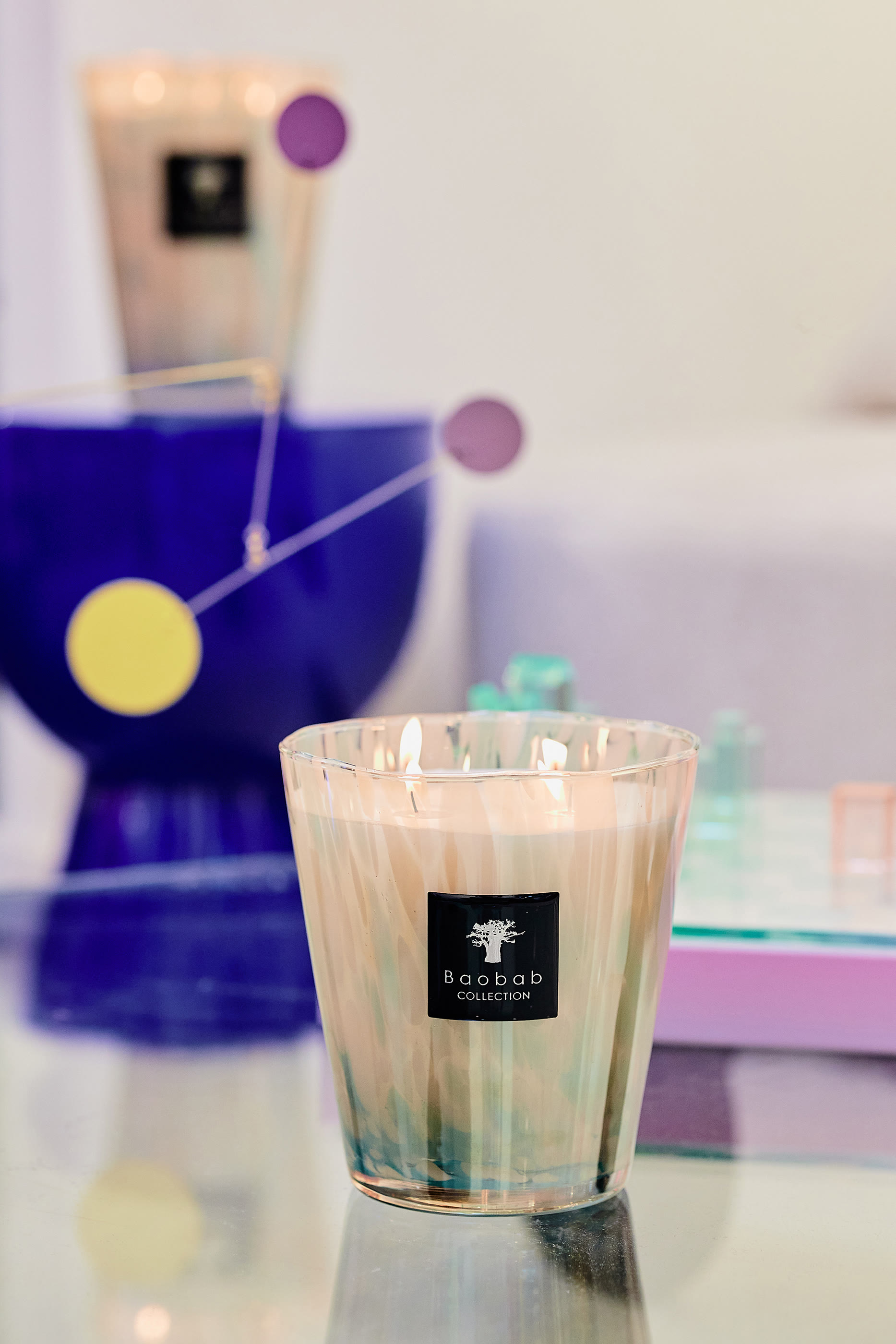 Sapphire Pearls Scented Candle