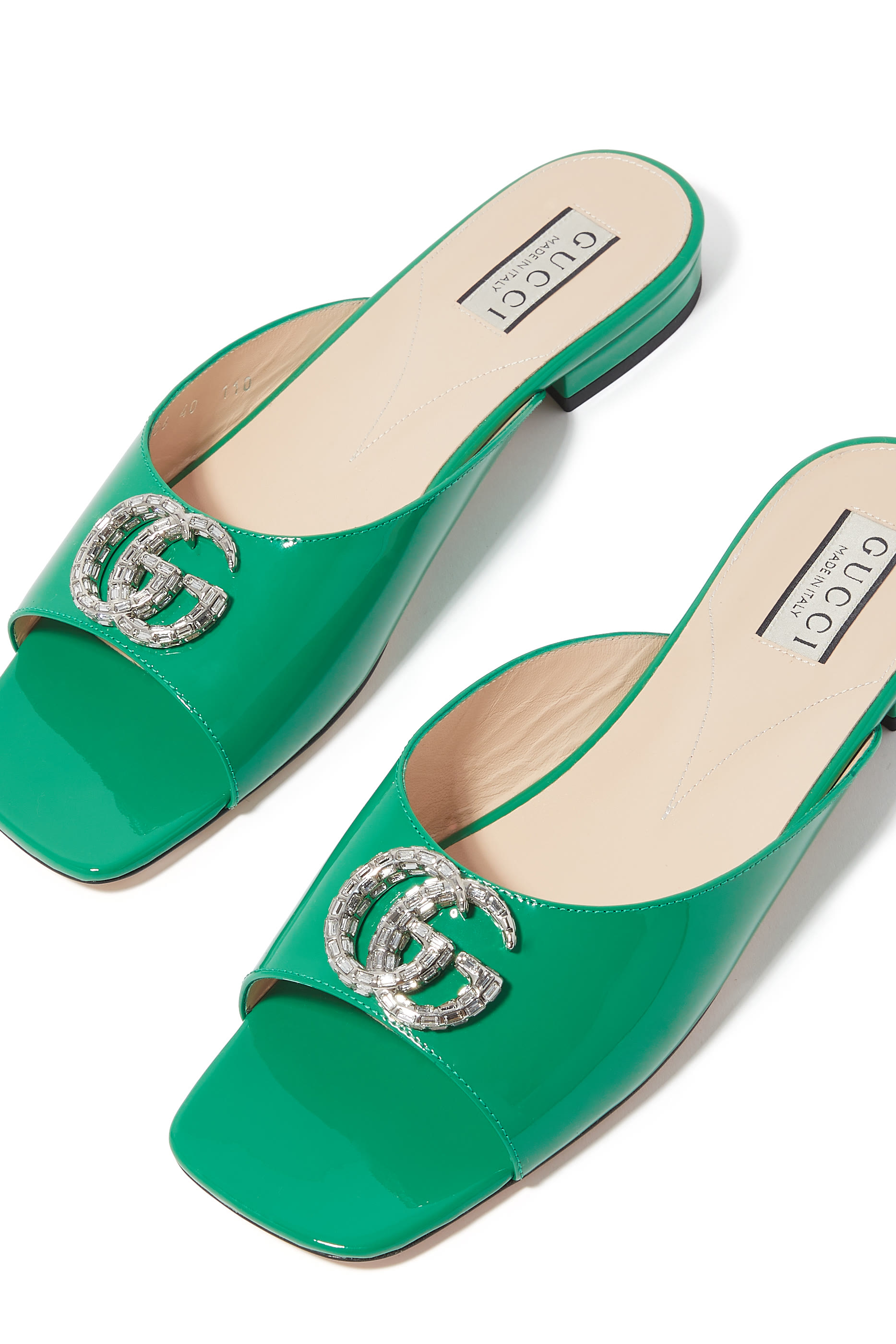 Harlow Patent Crystal Slides