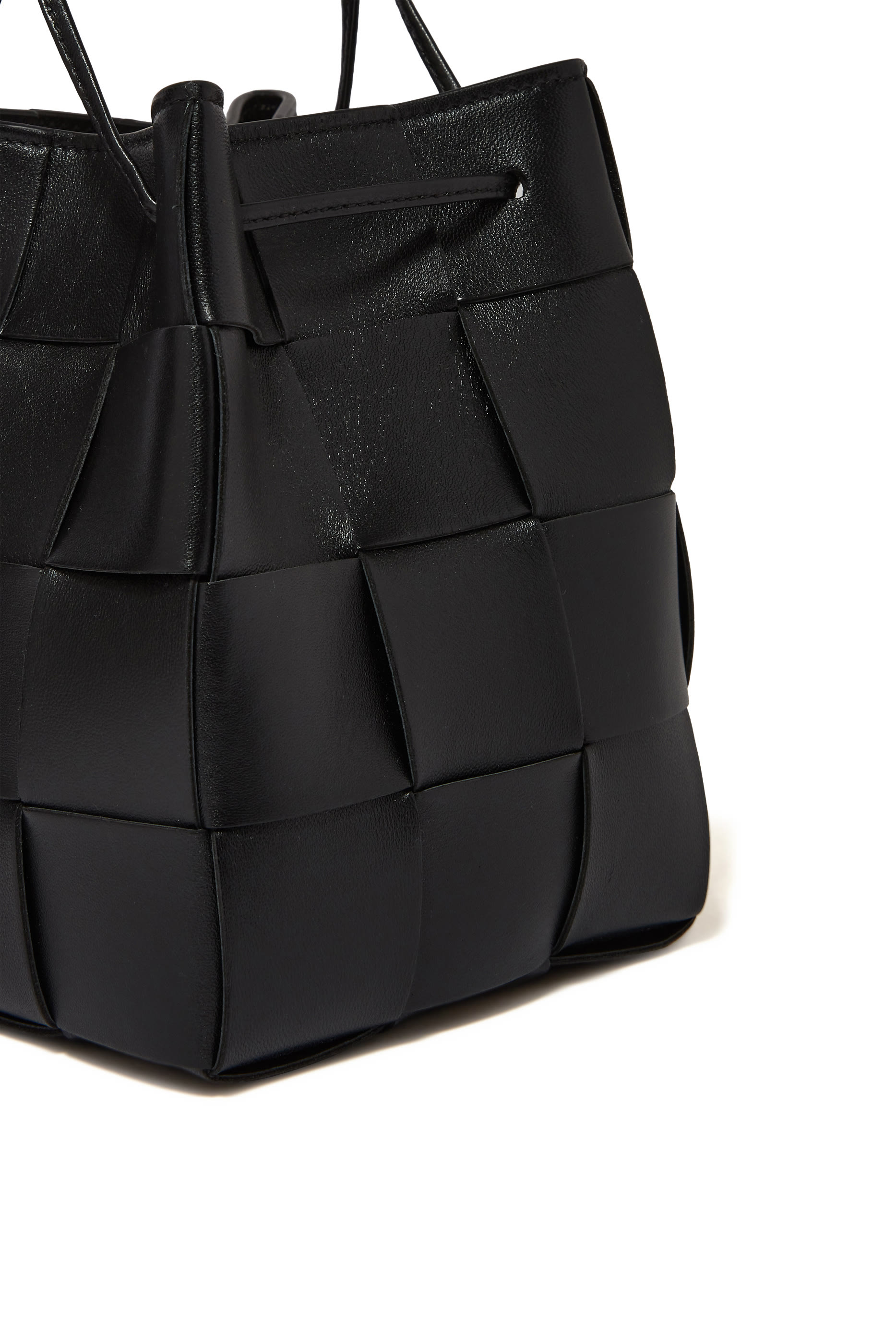 Small Cassette Cross-Body Bucket Bag