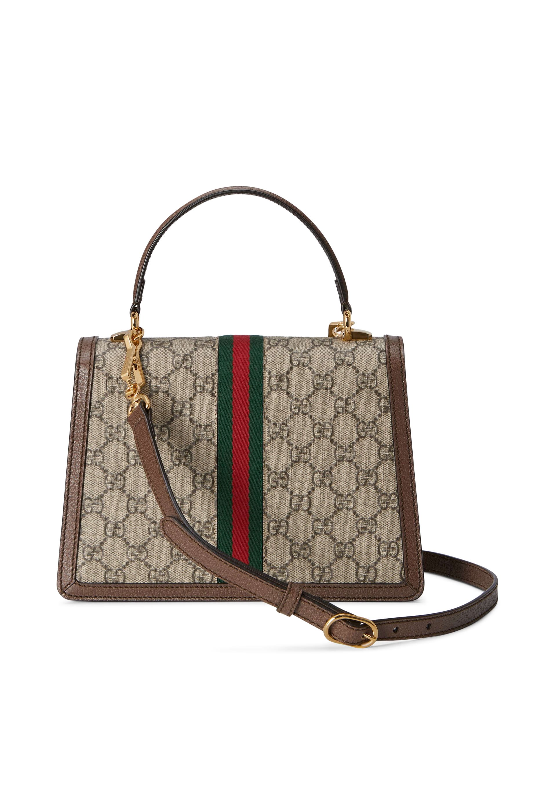 Ophidia Small Top Handle Bag With Web