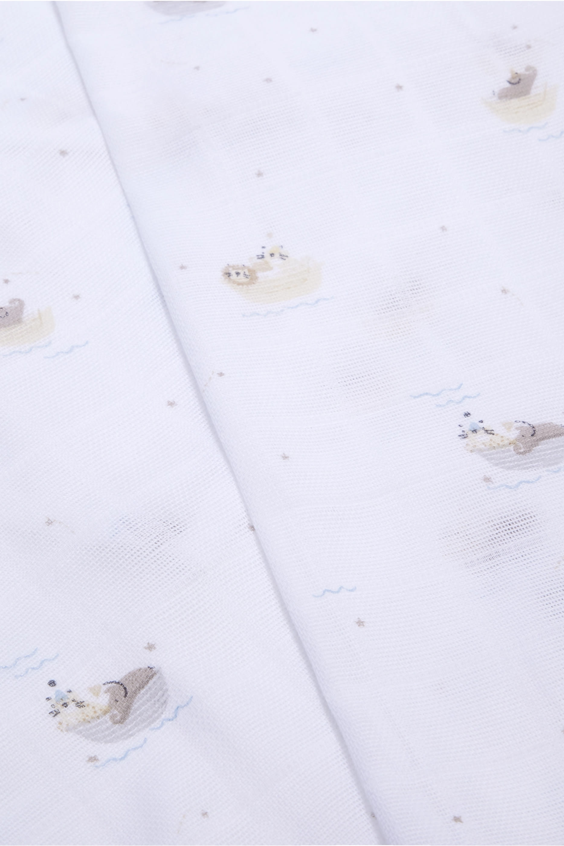 Kids Organic Cotton Safari Boat Muslin, Set of 2