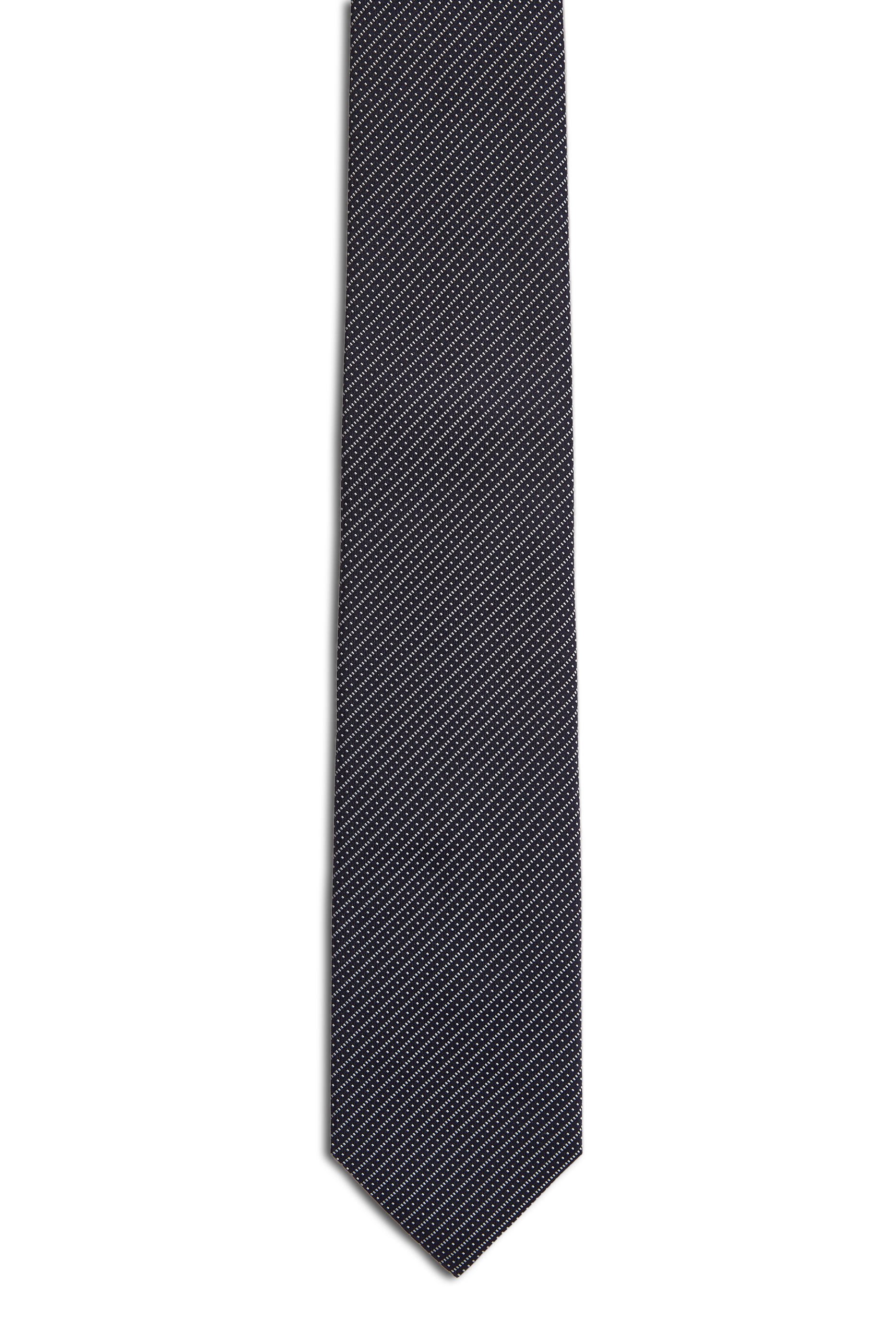 Line Print Silk Tie