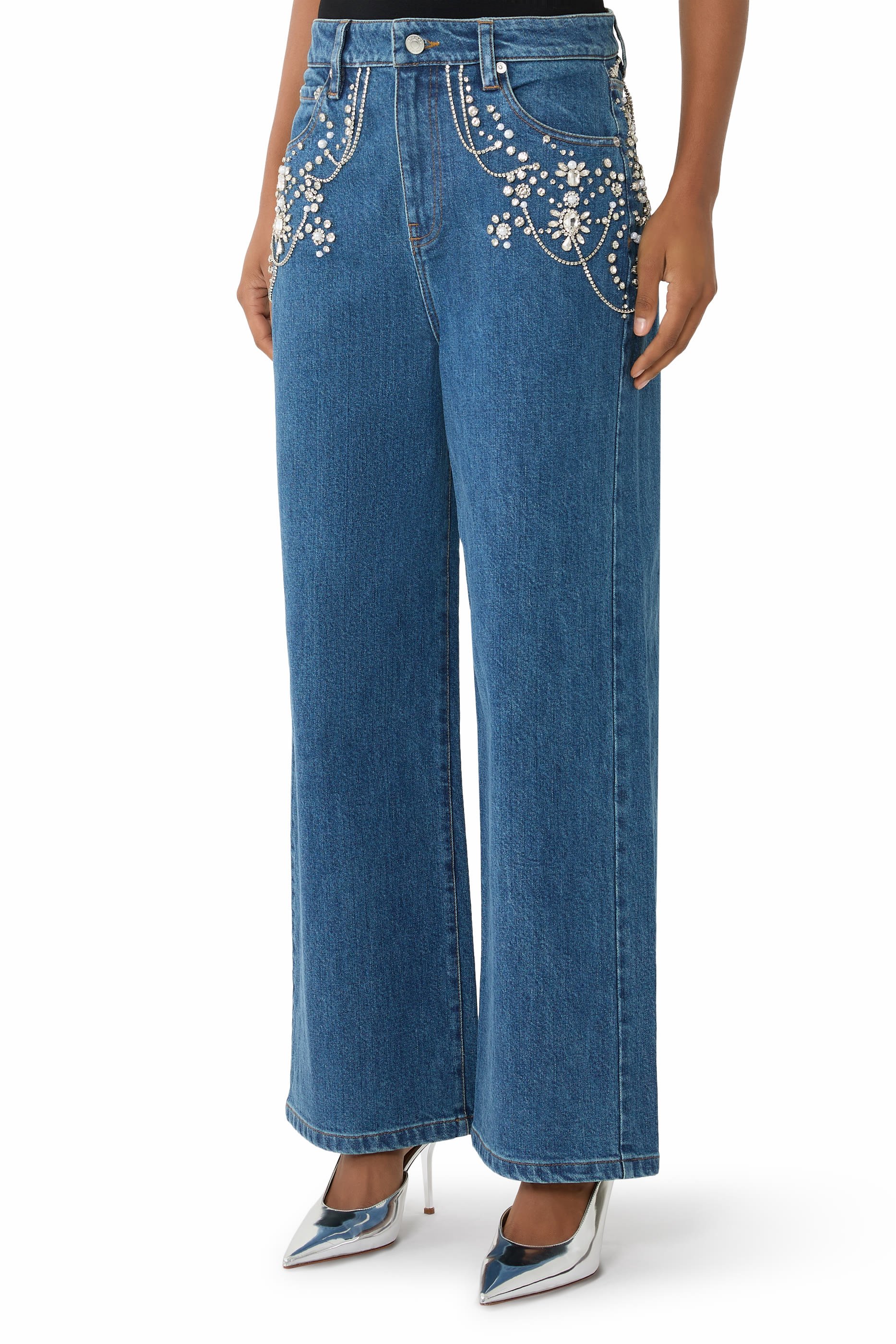 Jude Embellished Crop Jeans