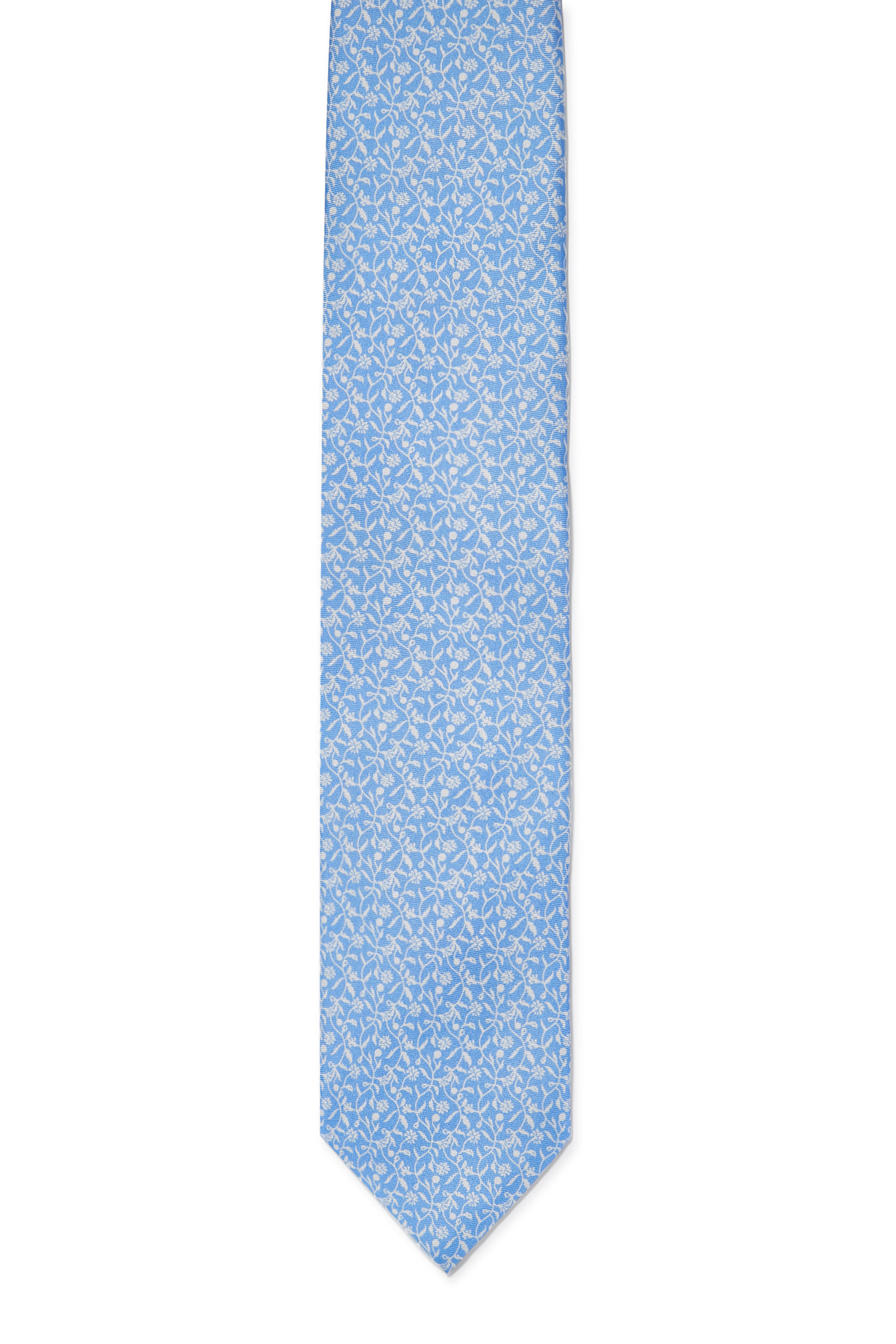 Floral Print Silk Tie