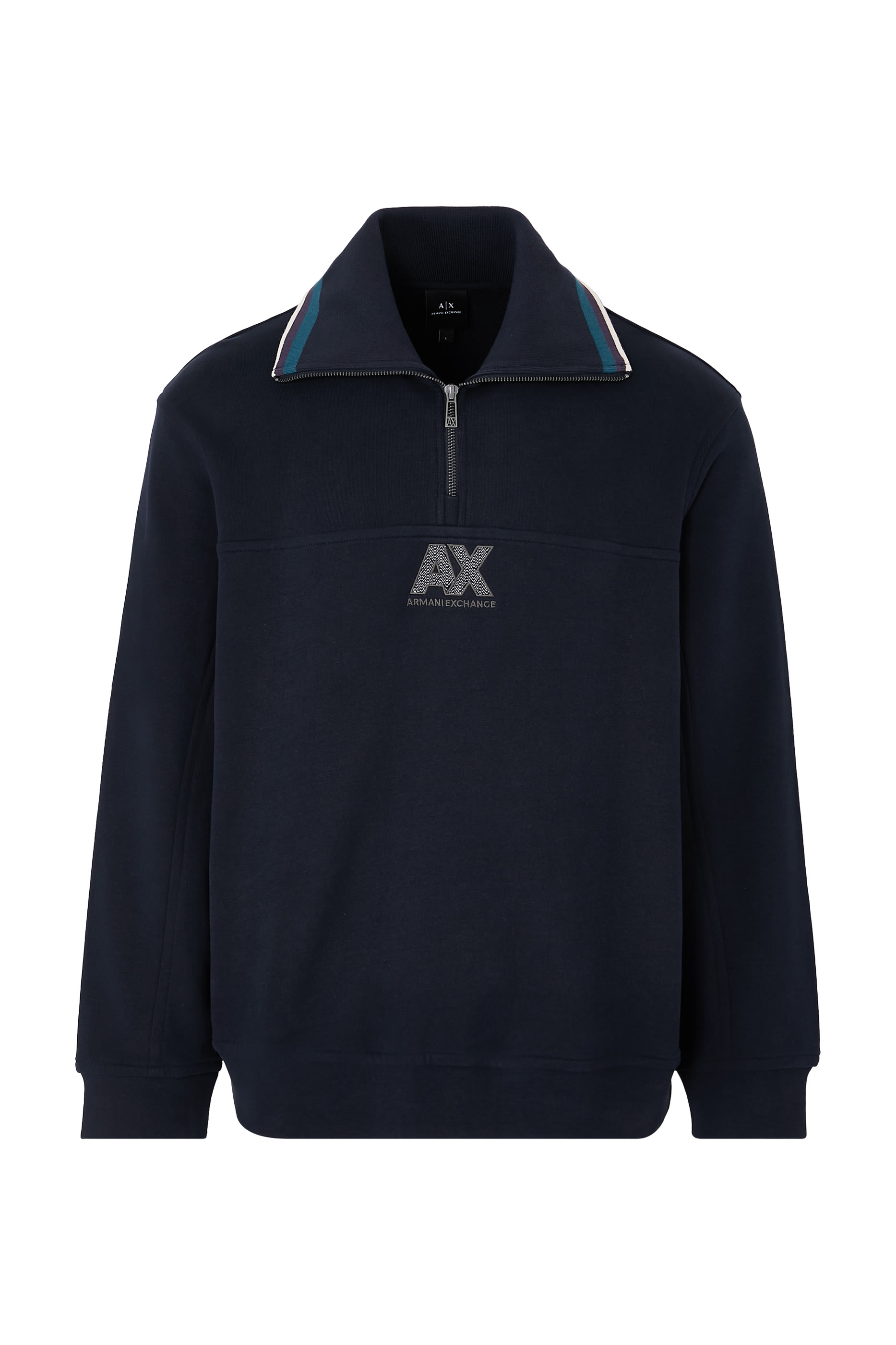 AX Logo Half-Zip Sweatshirt