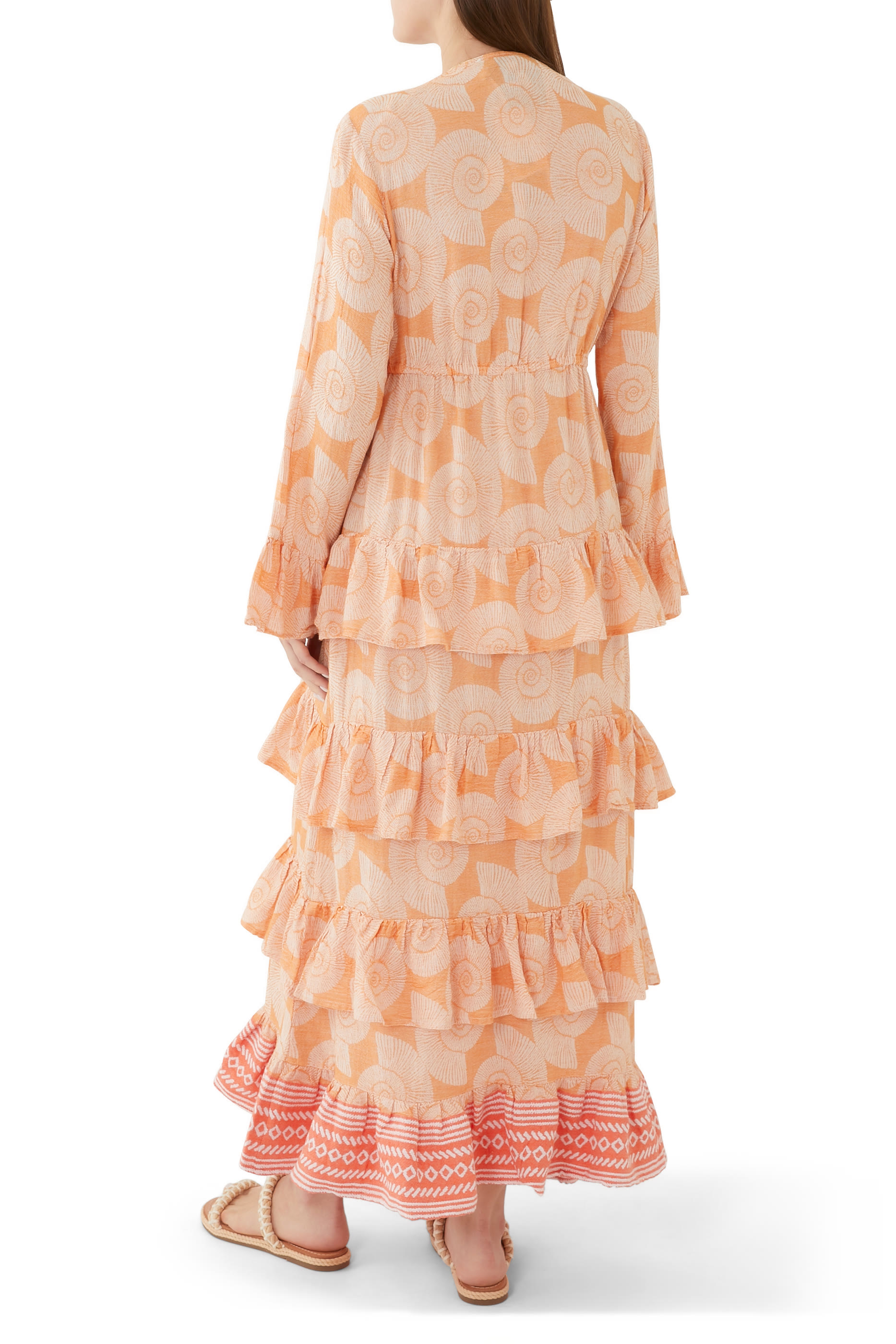 Zakar Ruffled Kimono Dress