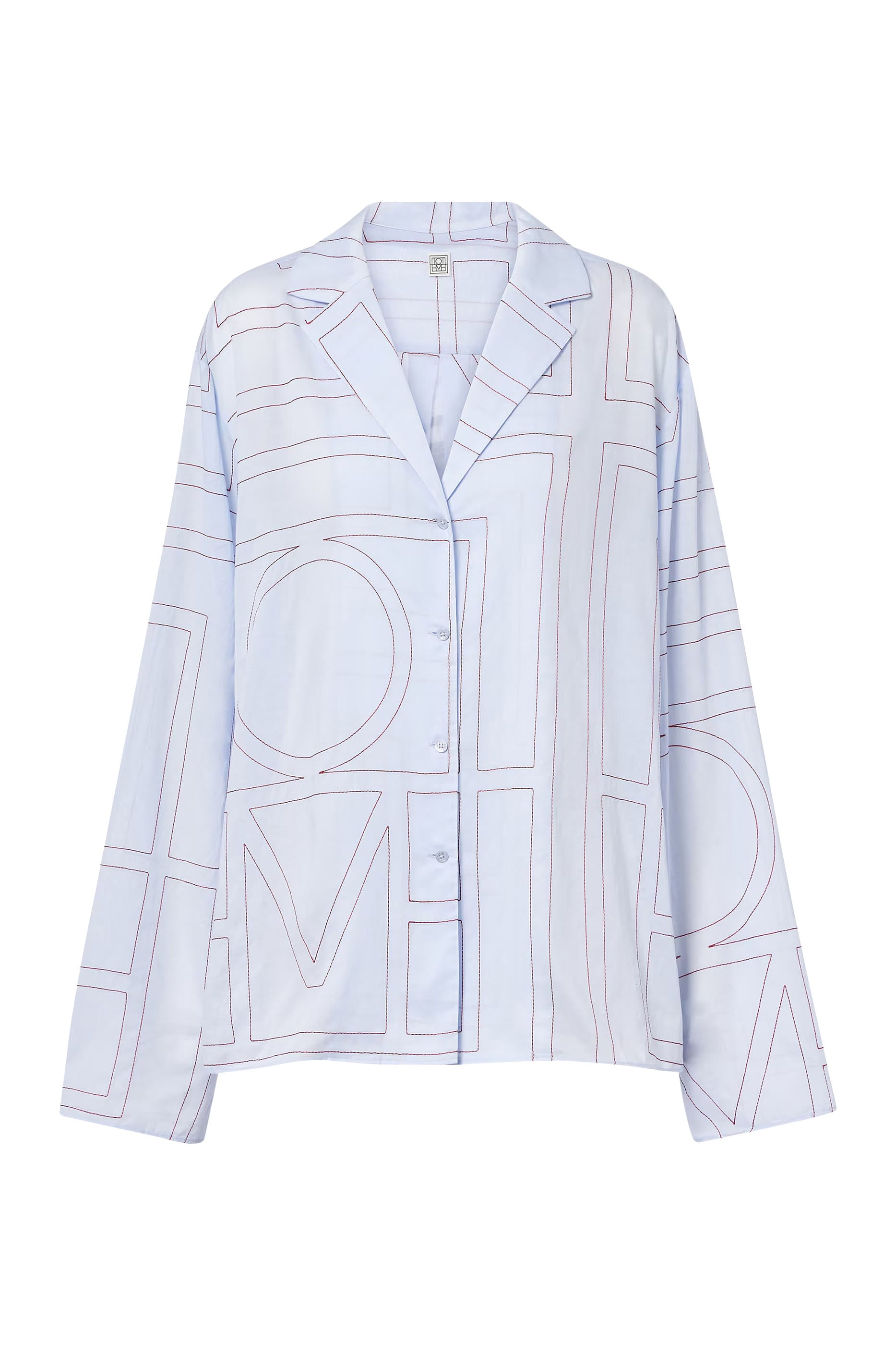 Monogram Cotton Blend Pajama Top
