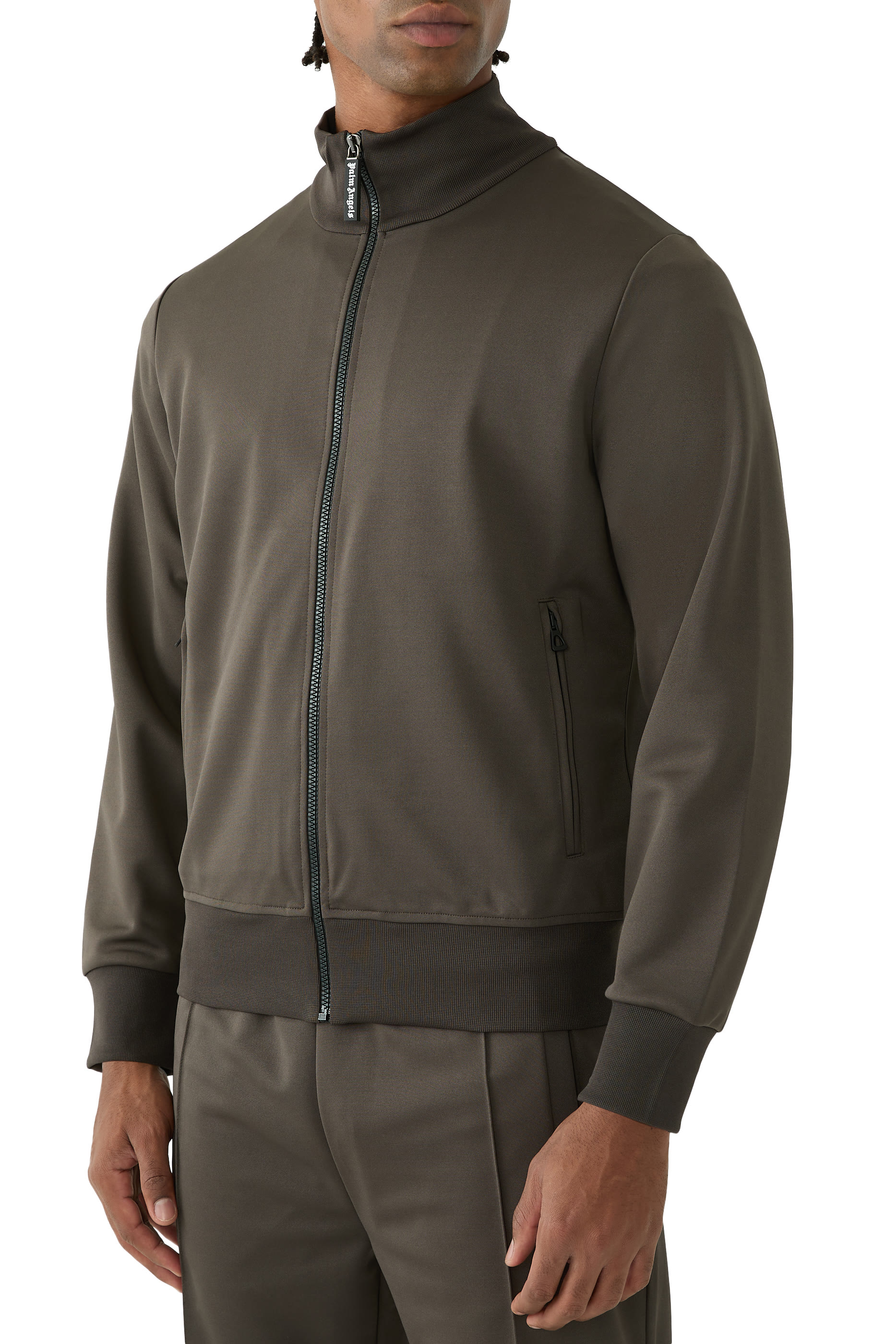 Back Curved Logo Track Jacket