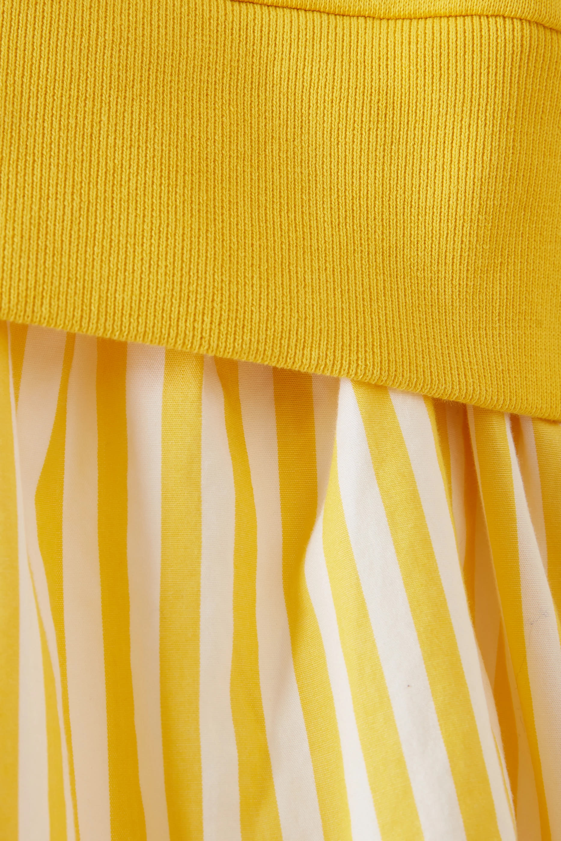 Kids Striped-Skirt Loopback Fleece Dress