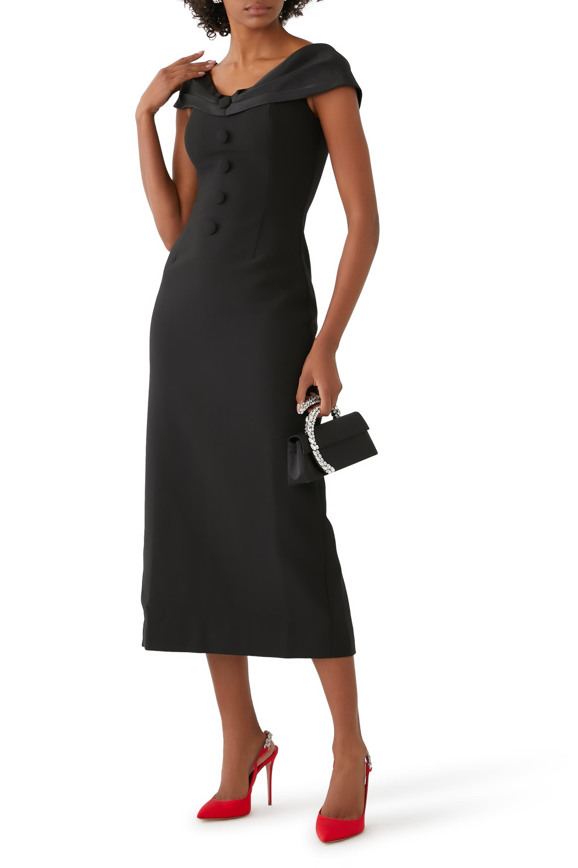 The Ultimate Muse Bow Midi Dress