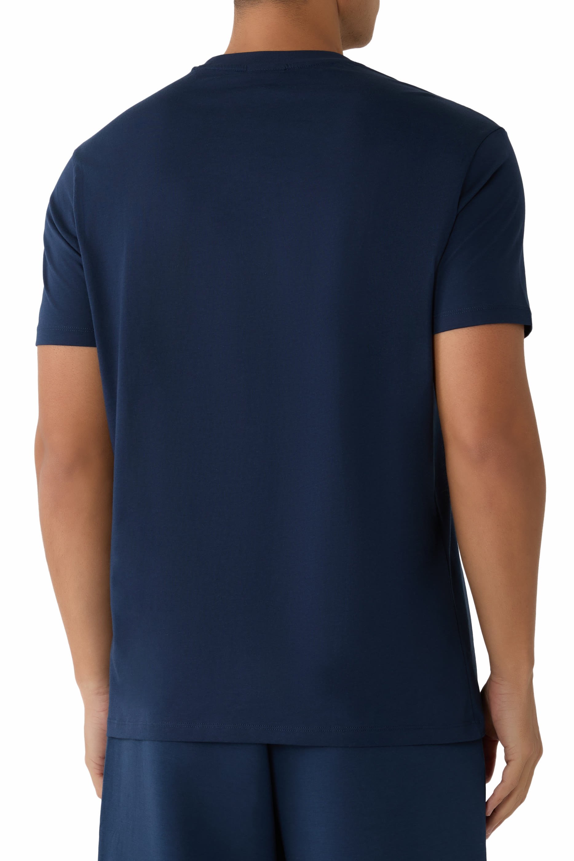 AX Logo Cotton-Jersey T-Shirt