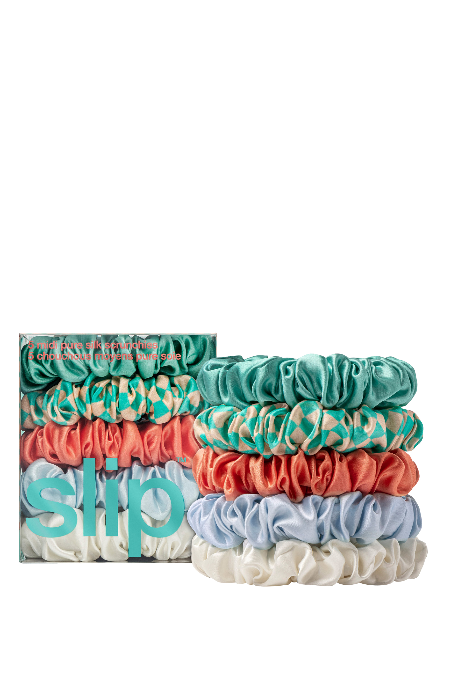 Midi Scrunchies, Set of 5