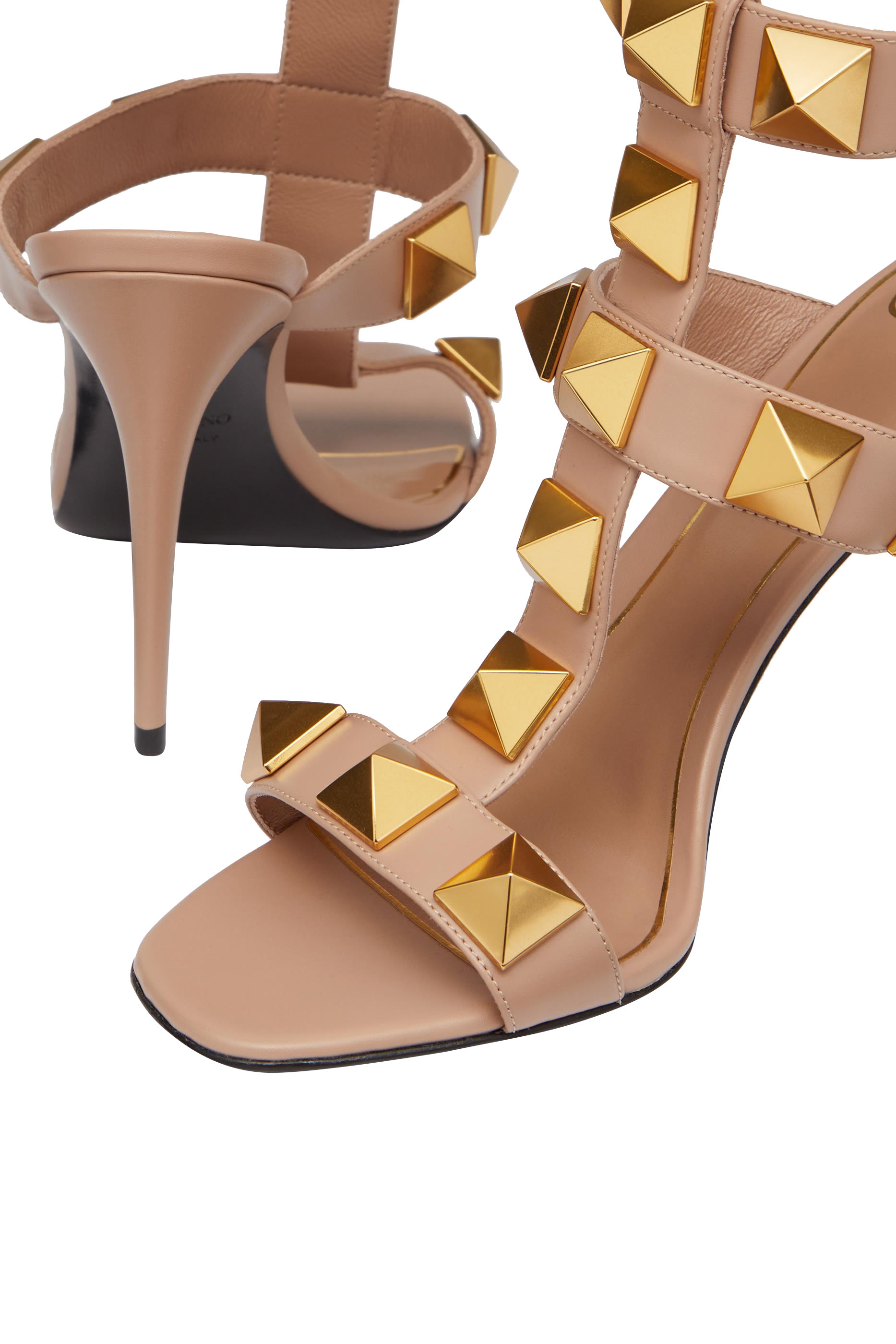  Roman Stud Heeled Sandal