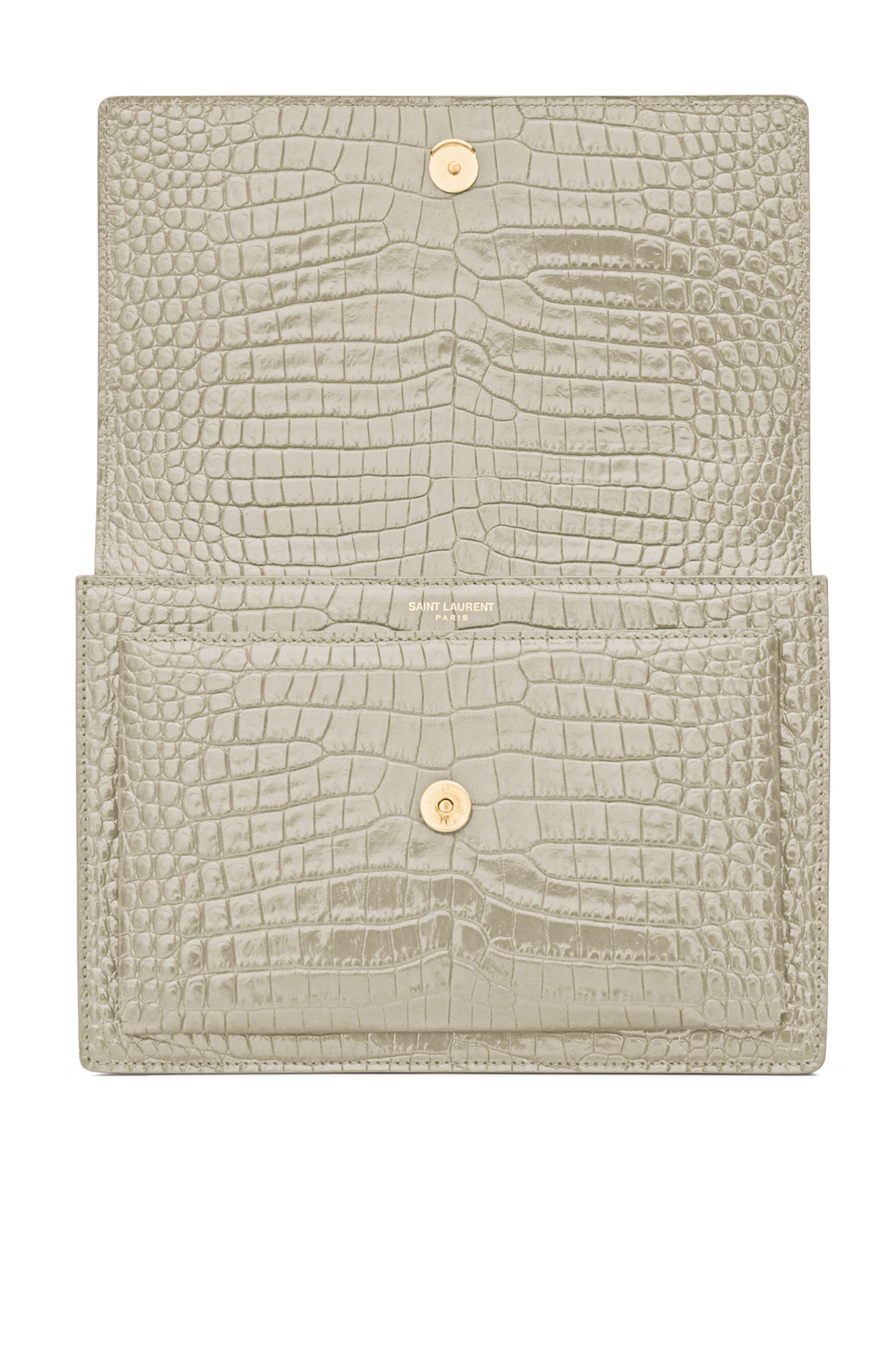 Sunset Medium in Crocodile-Embossed Shiny Leather