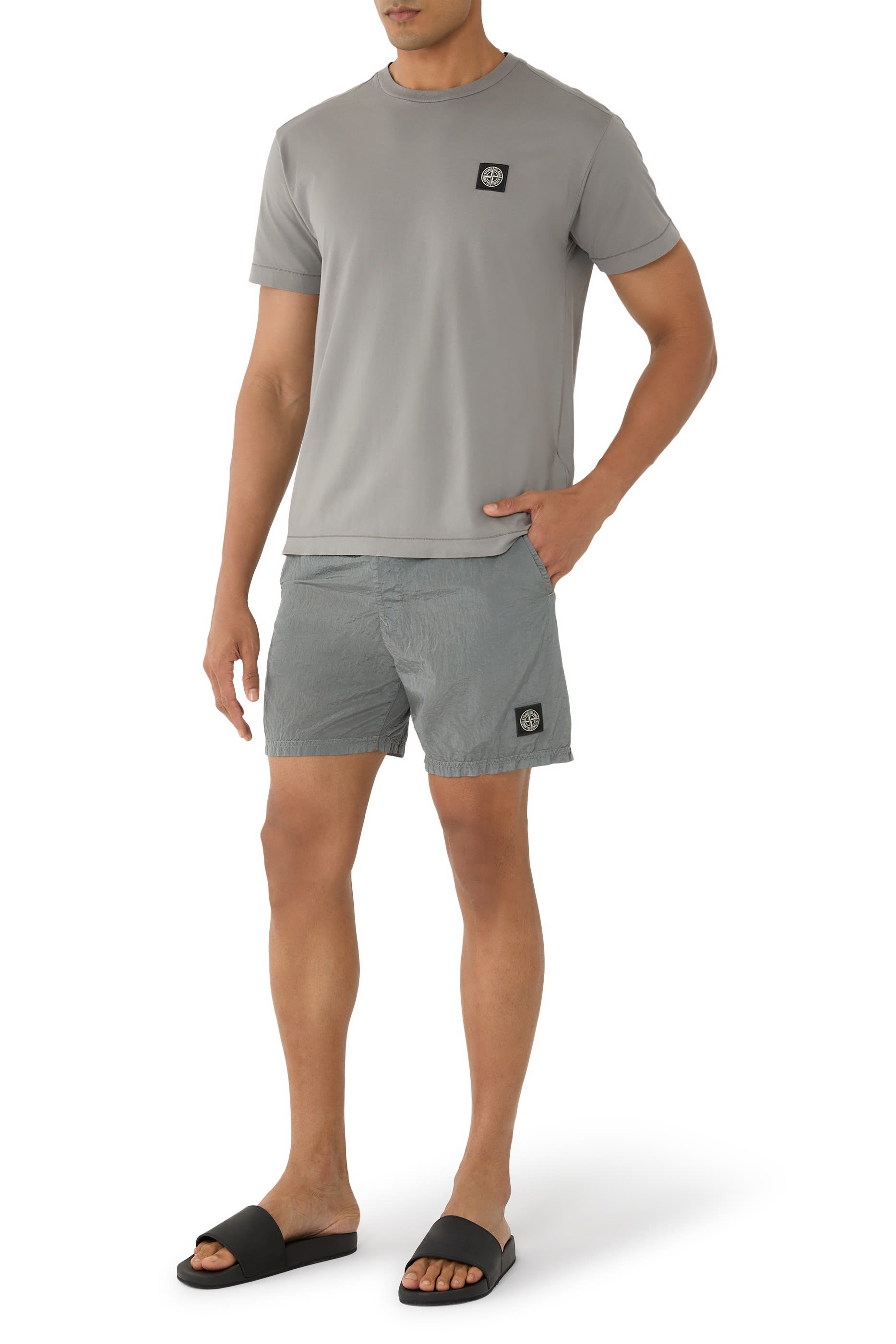 Compass Nylon Metal In ECONYL® Swim Shorts
