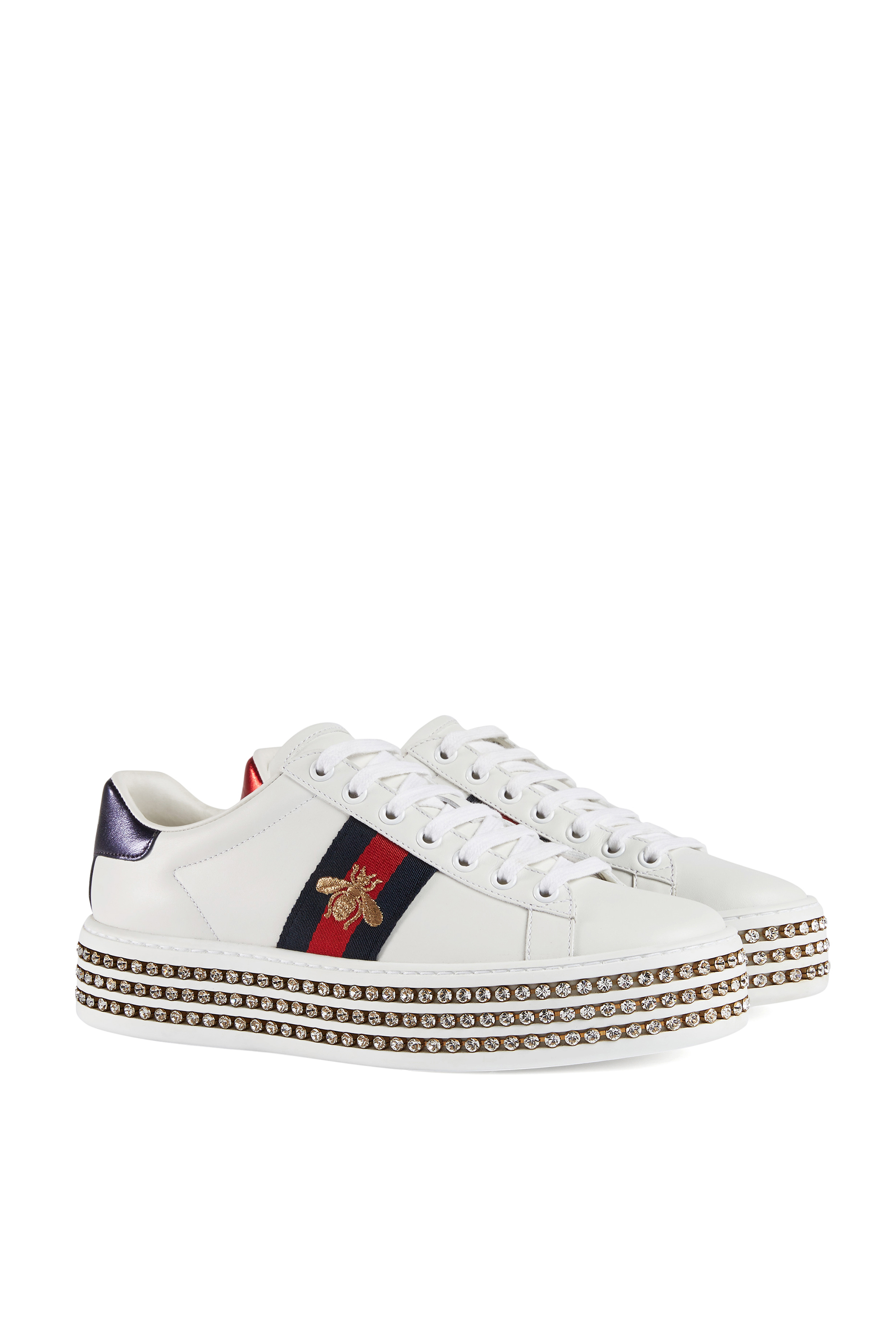 Ace Crystal Embellished Sneakers