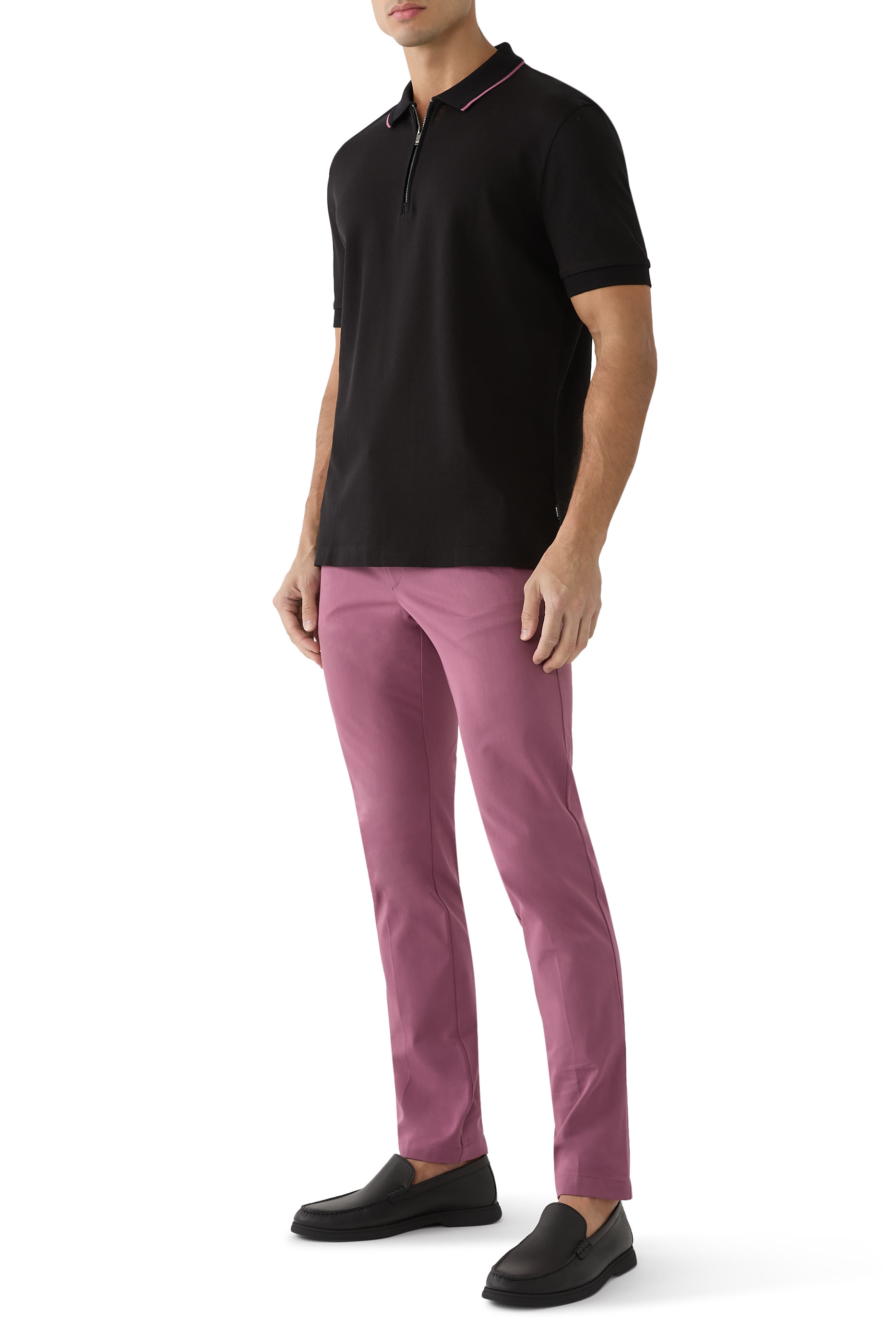 Slim-fit Trousers in Stretch Cotton Blend