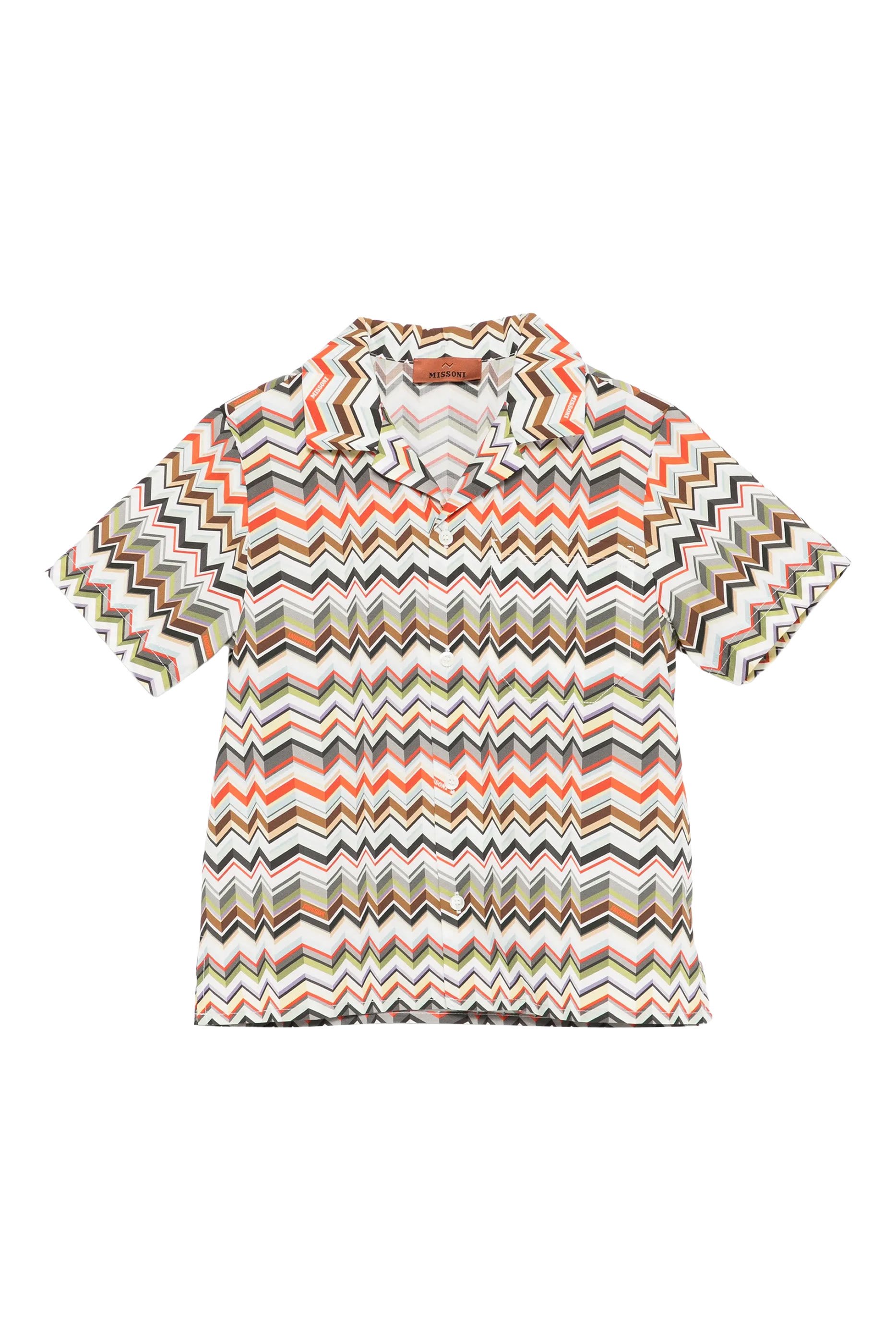 Kids Zigzag Print Shirt