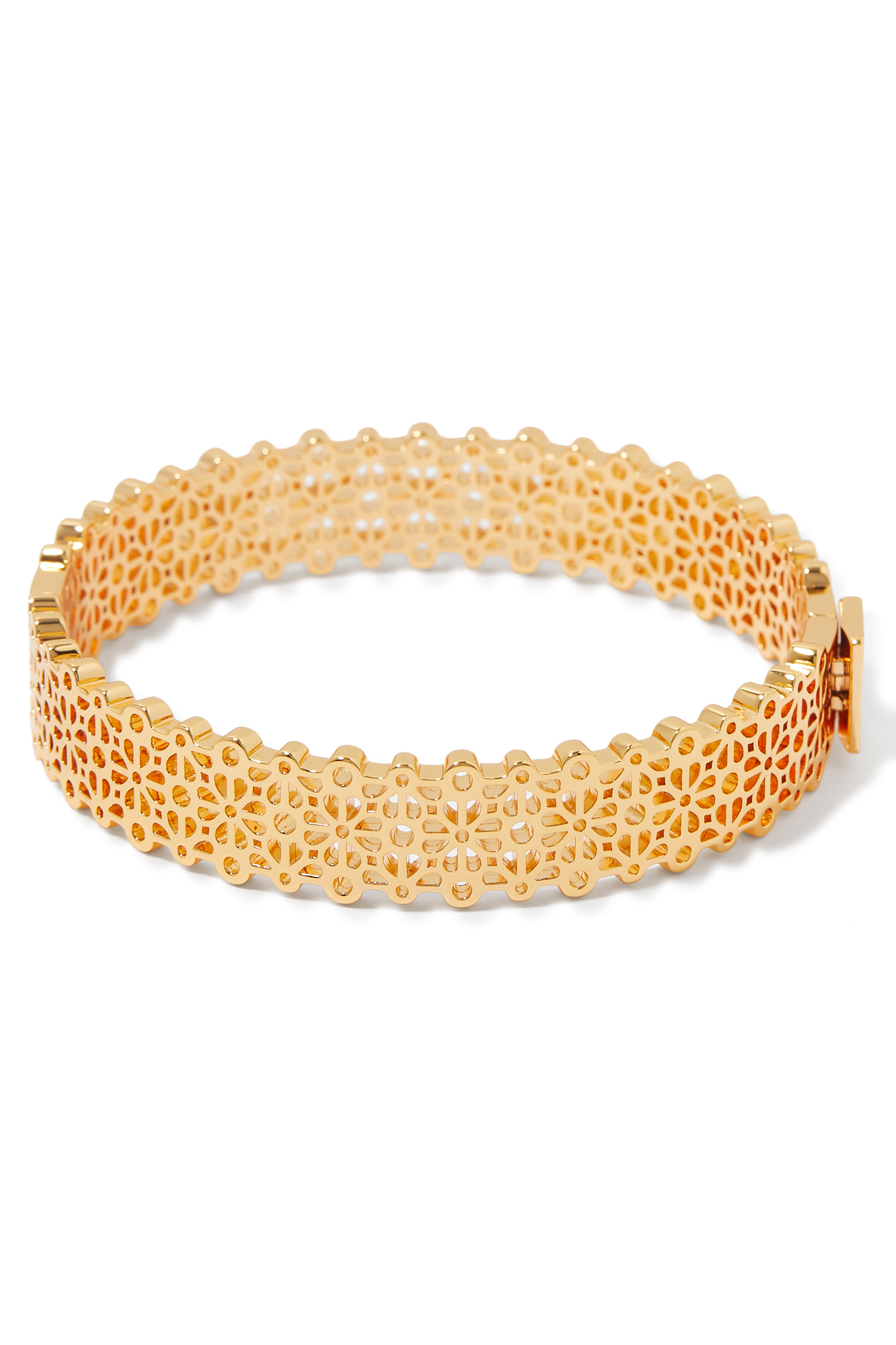 Spade Flower Lace Thin Bangle