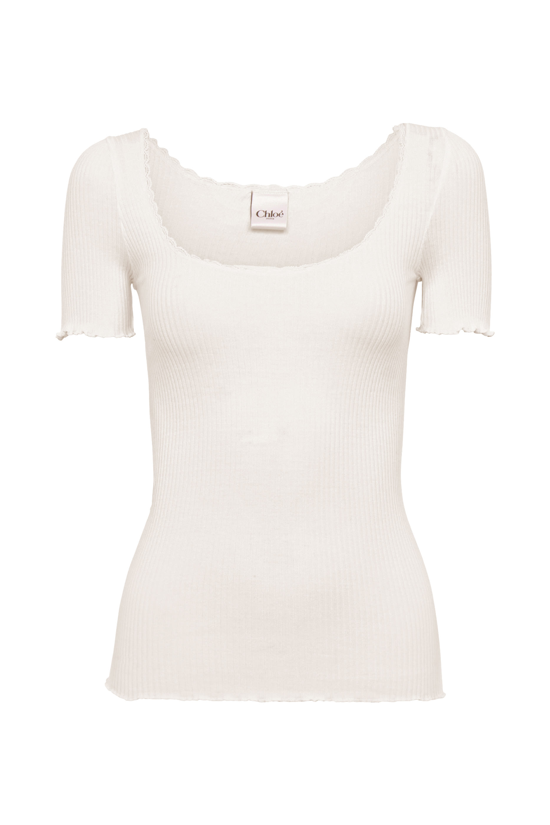  Scoop-Neck Cotton T-Shirt 