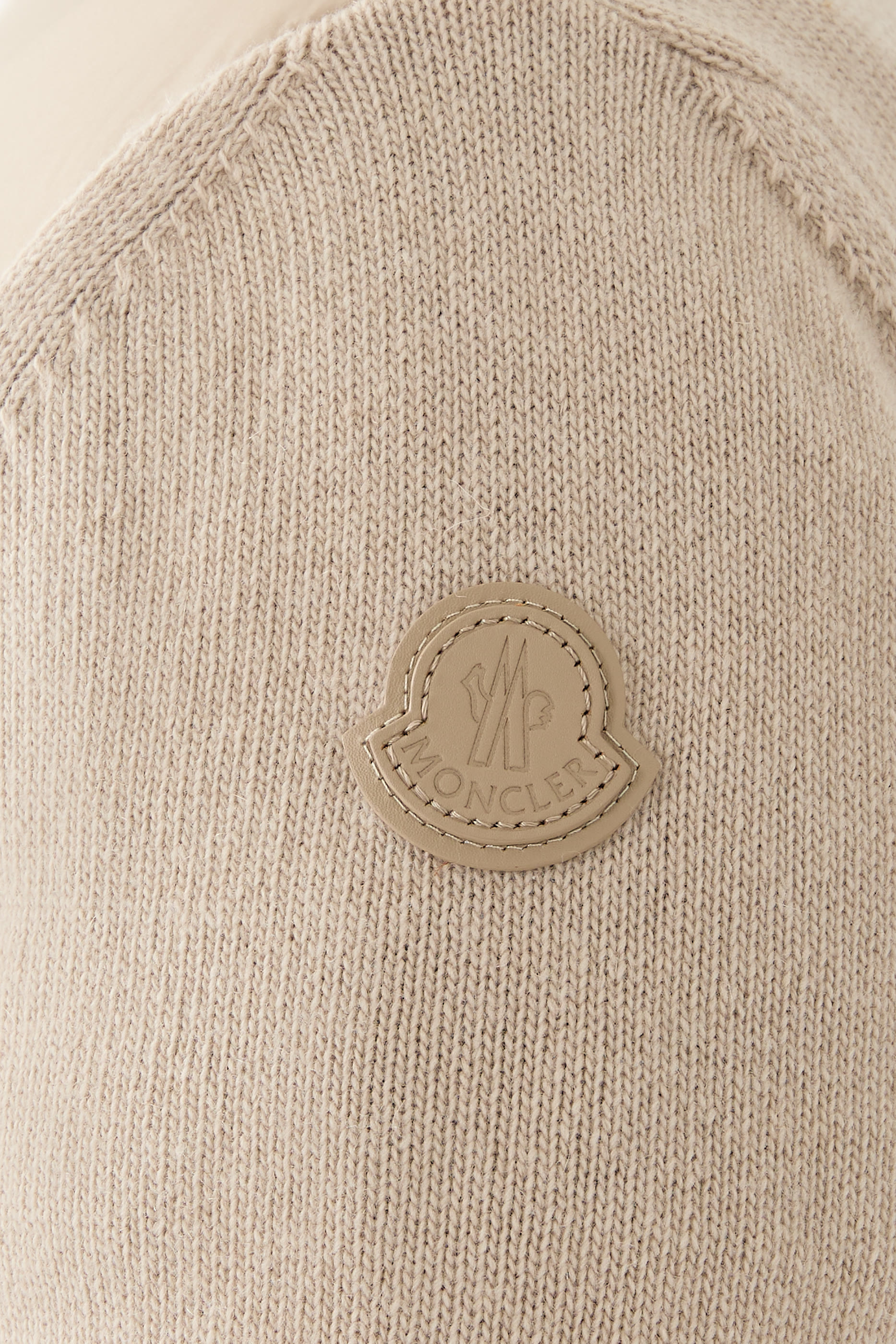 Padded Cotton Zip-Up Cardigan