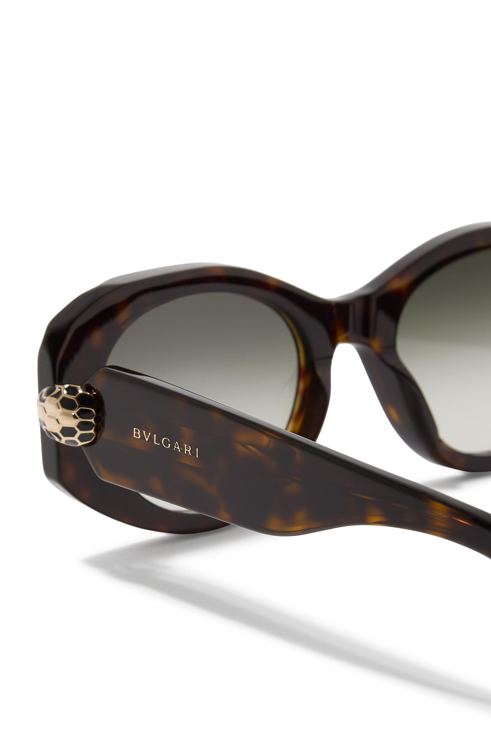 Serpenti Forever Havana Oval Sunglasses