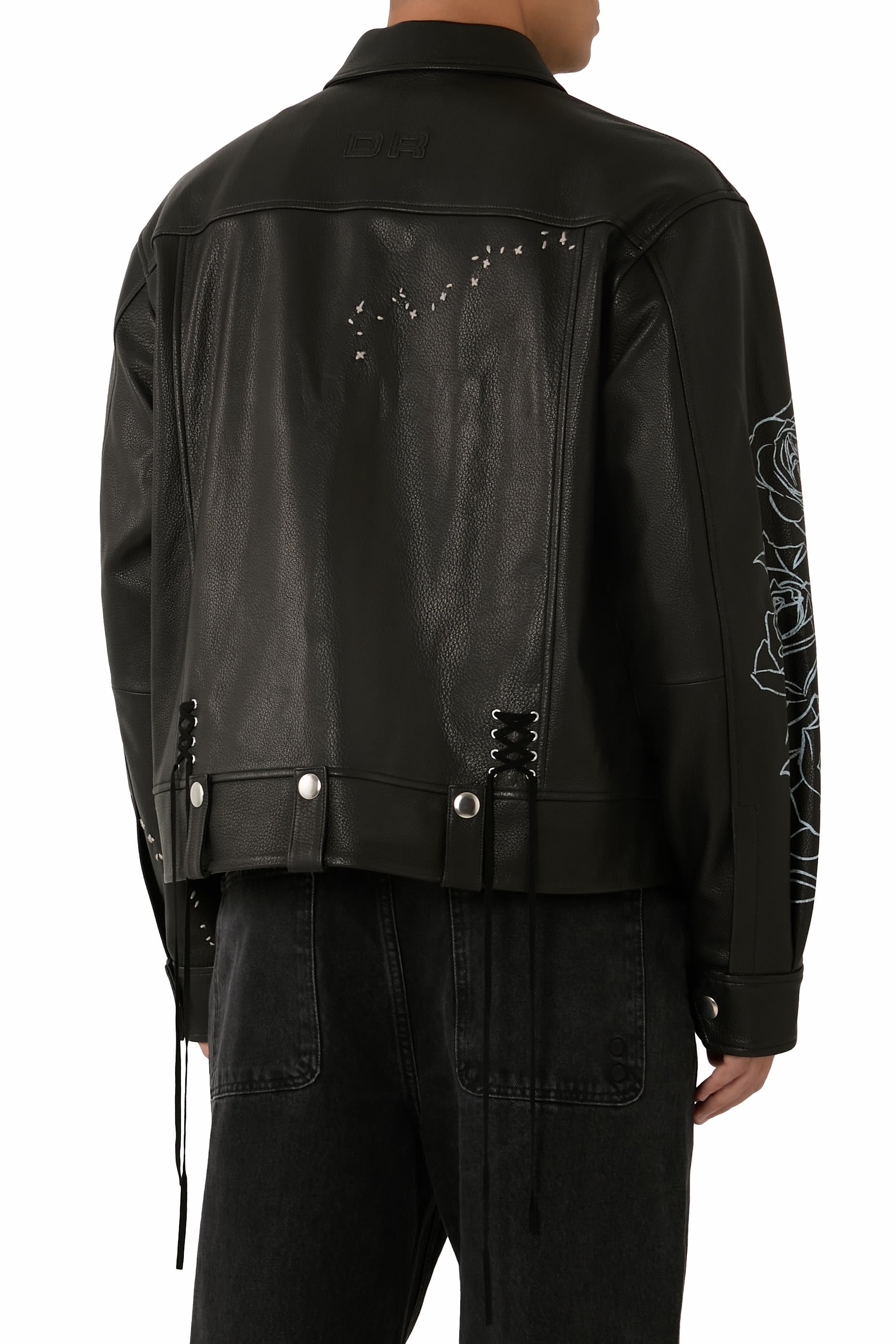 Roses Leather Blouson 