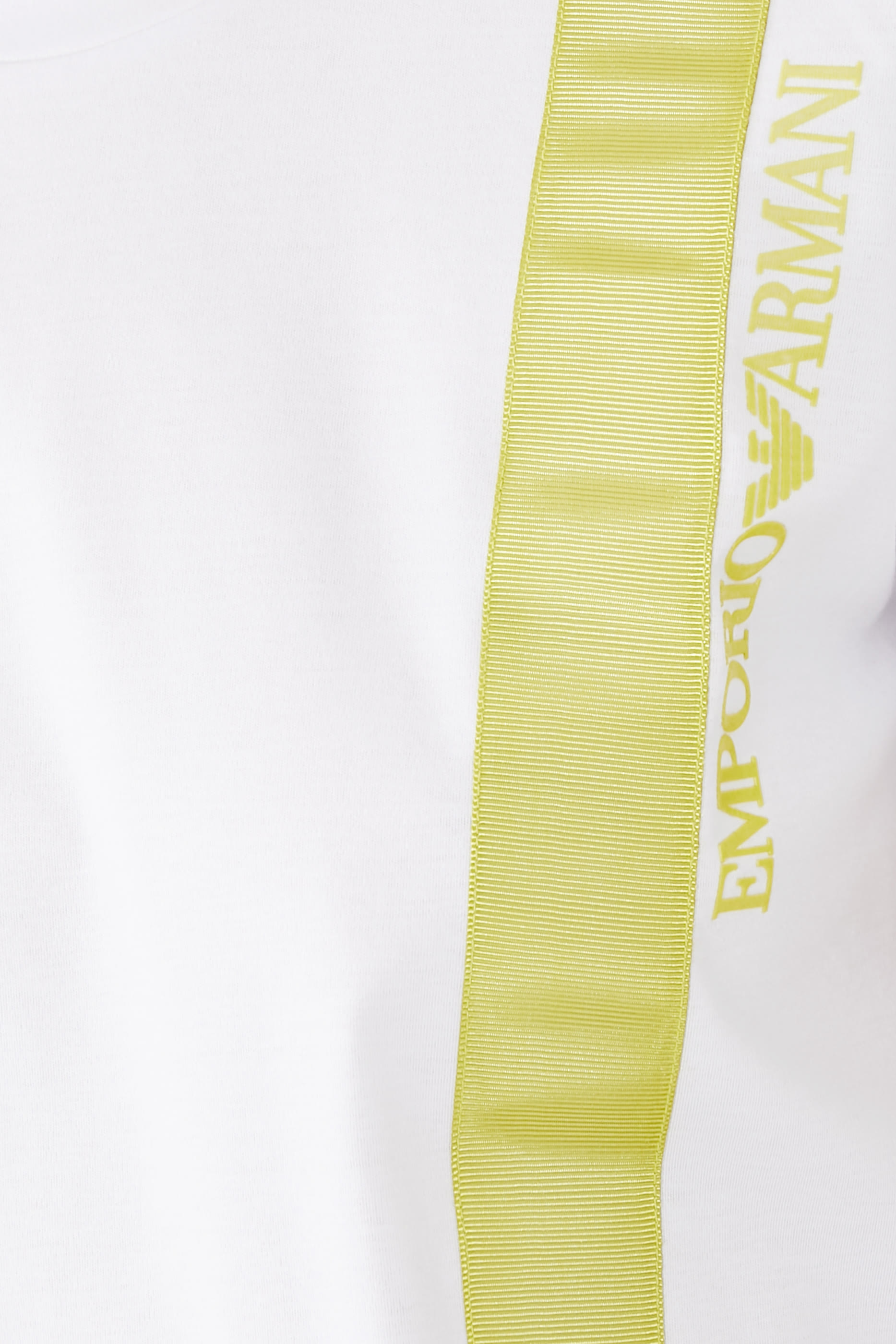 Logo Grosgrain Crop T-Shirt