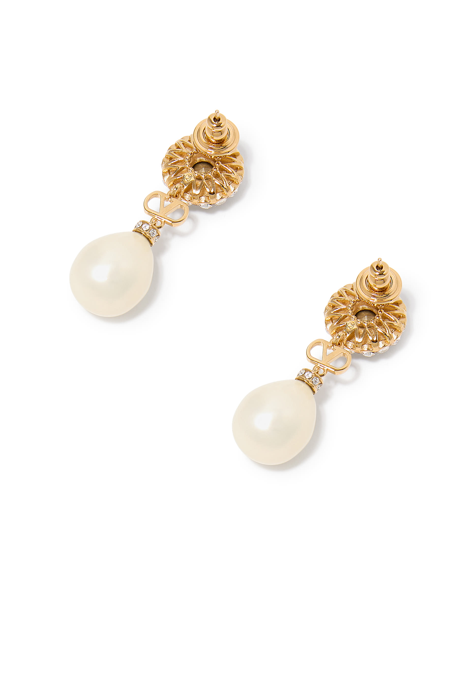 VLogo Signature Pearl Earrings