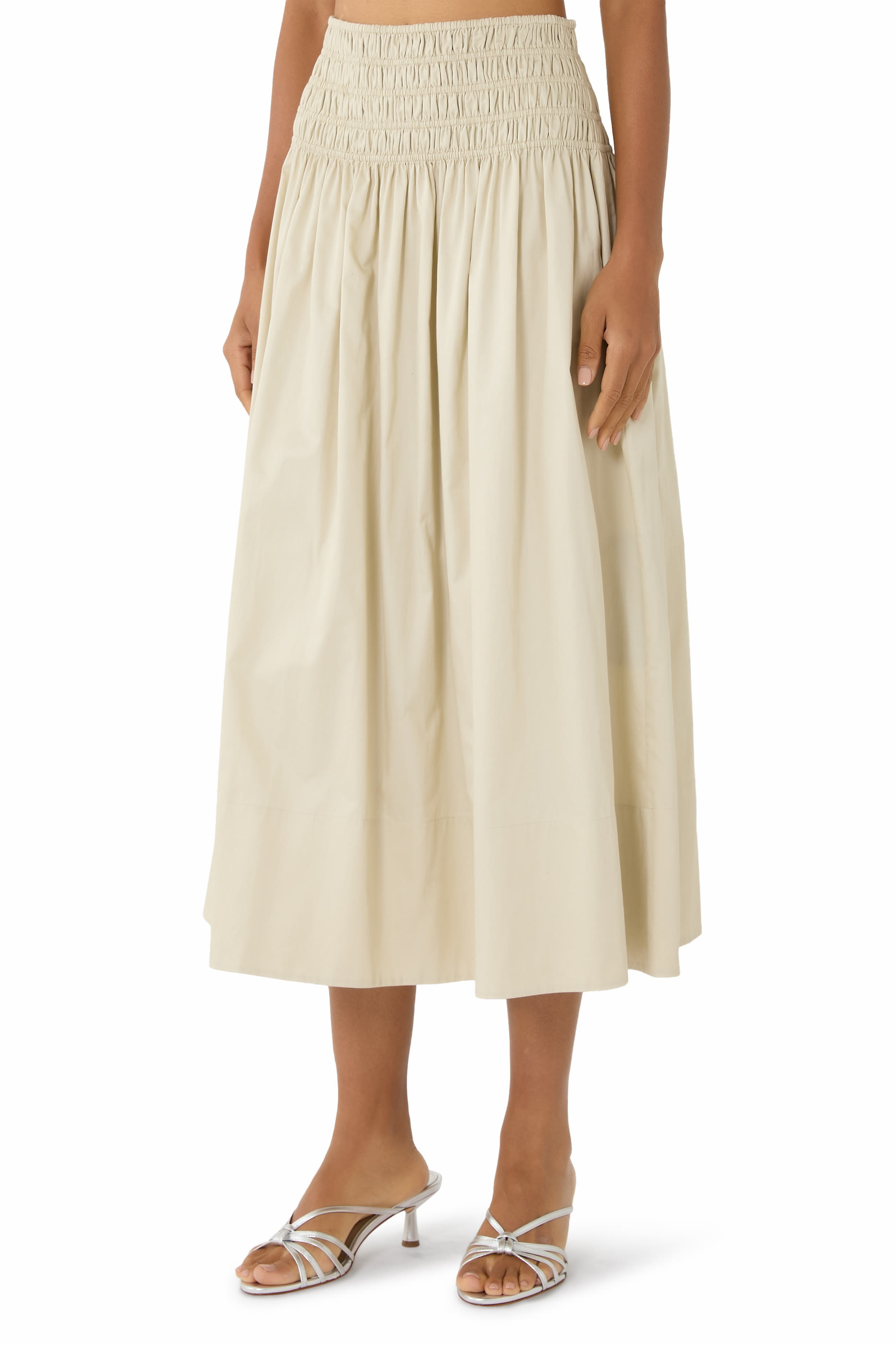 Leonie Cotton Sateen Skirt