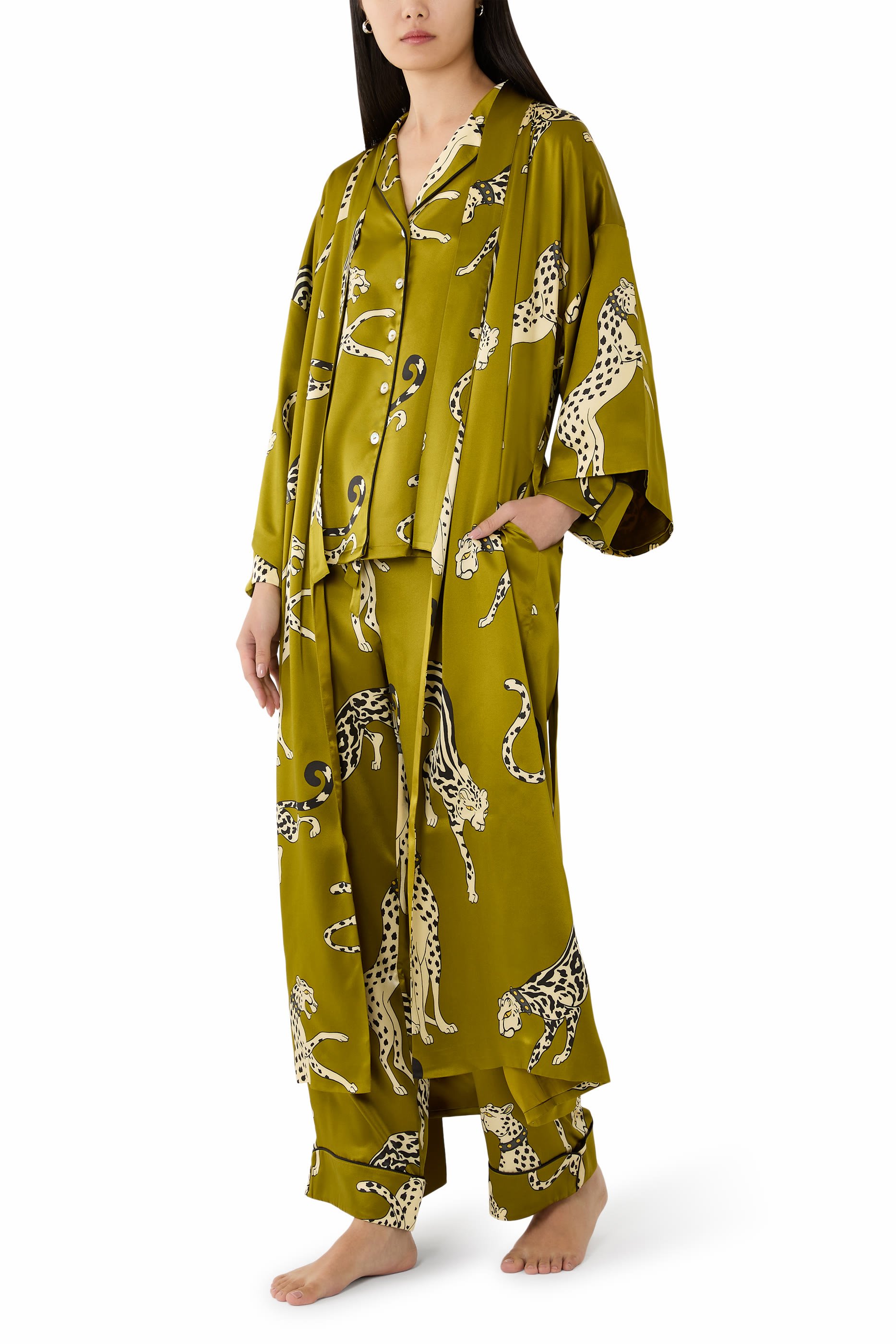 Lila Chanson Leopard Pyjamas 