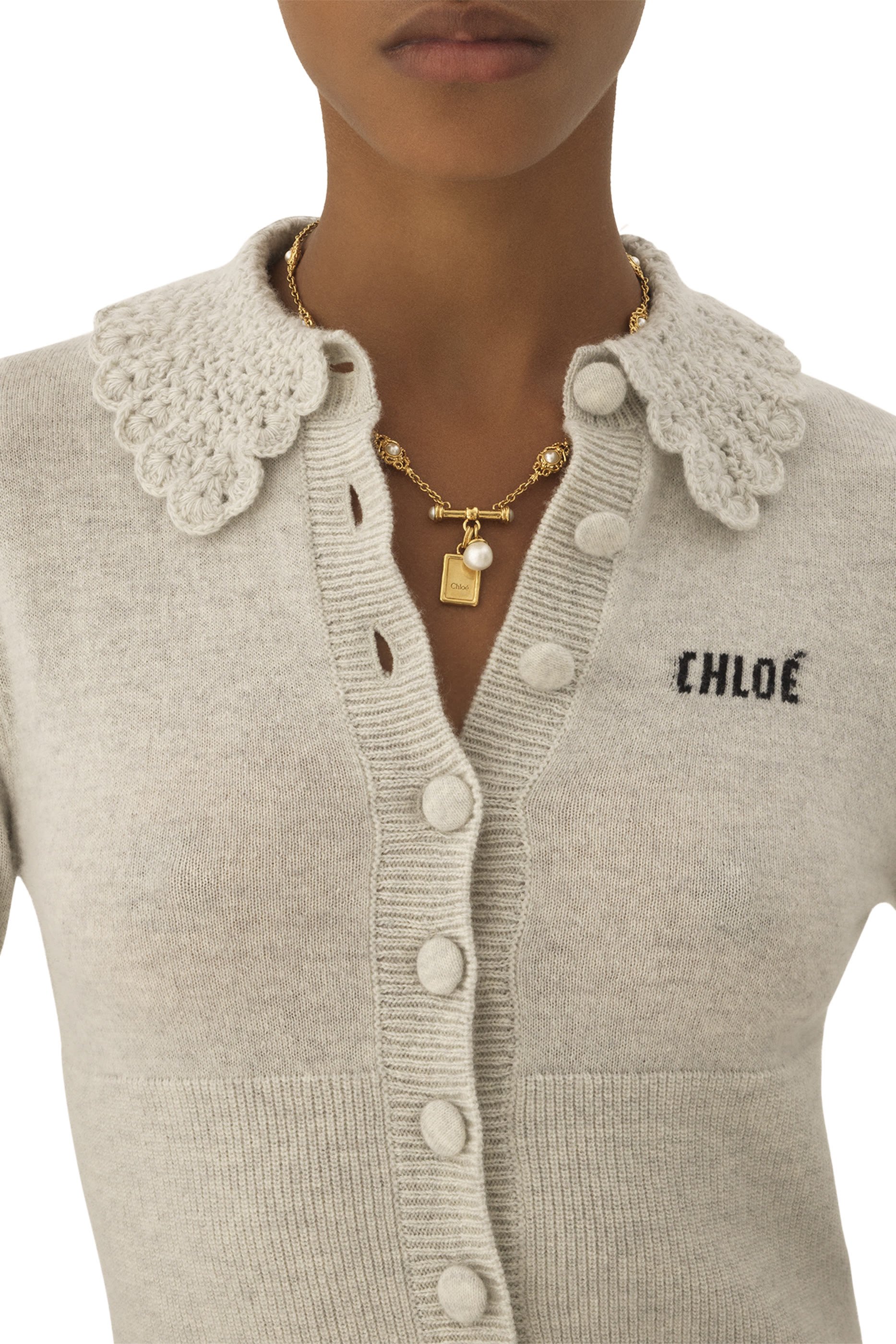  Fitted Logo Cardigan