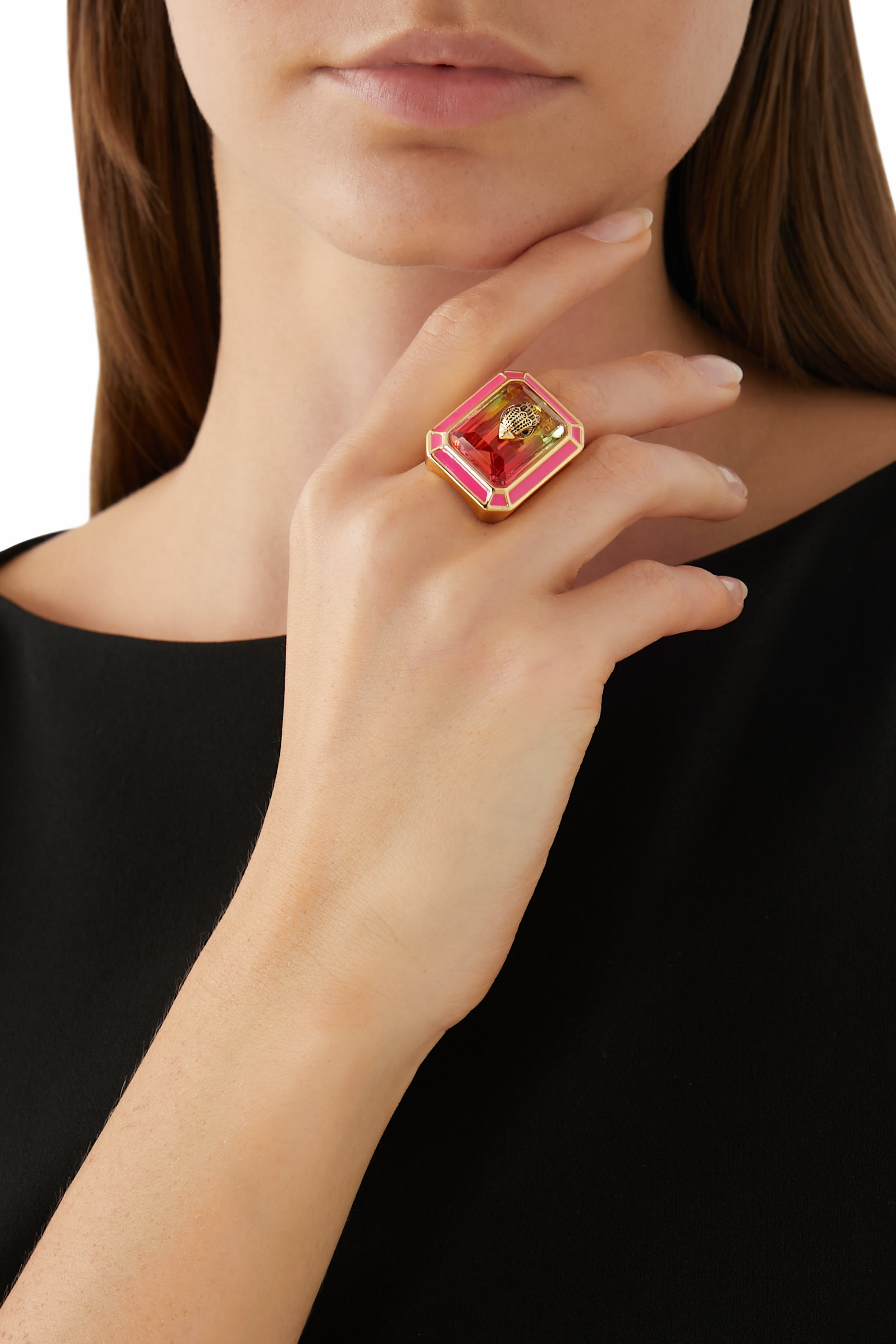 Enamel Cocktail Ring