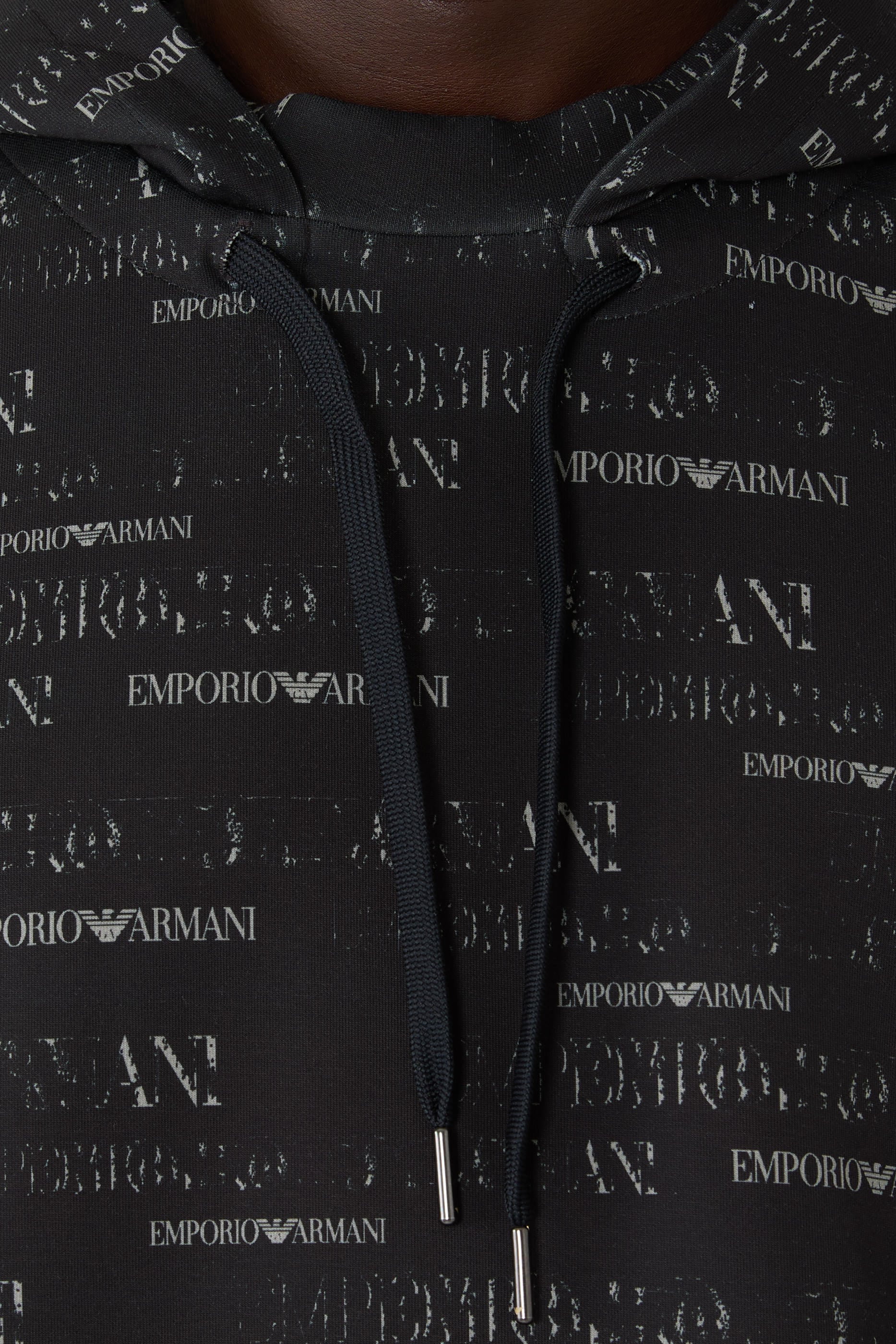 All-Over Logo Print Hoodie 