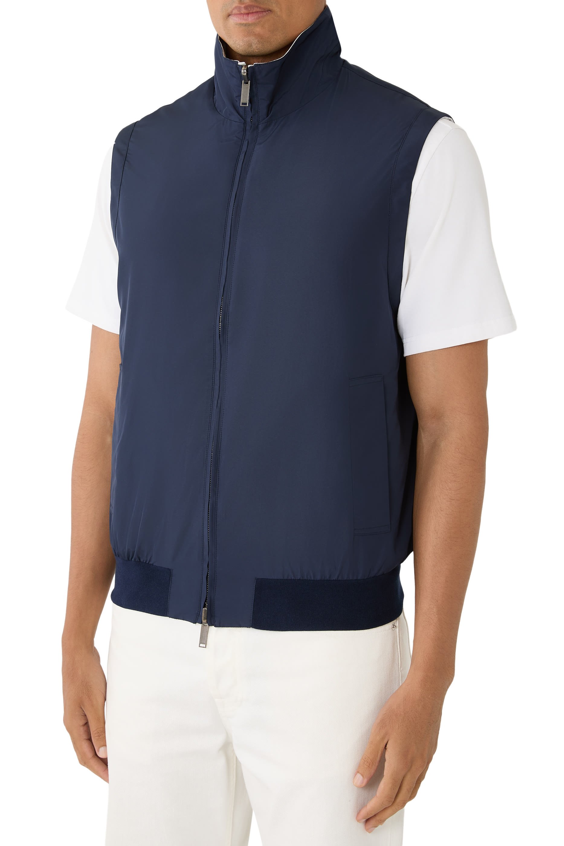 Sleeveless Full-Zip Gilet
