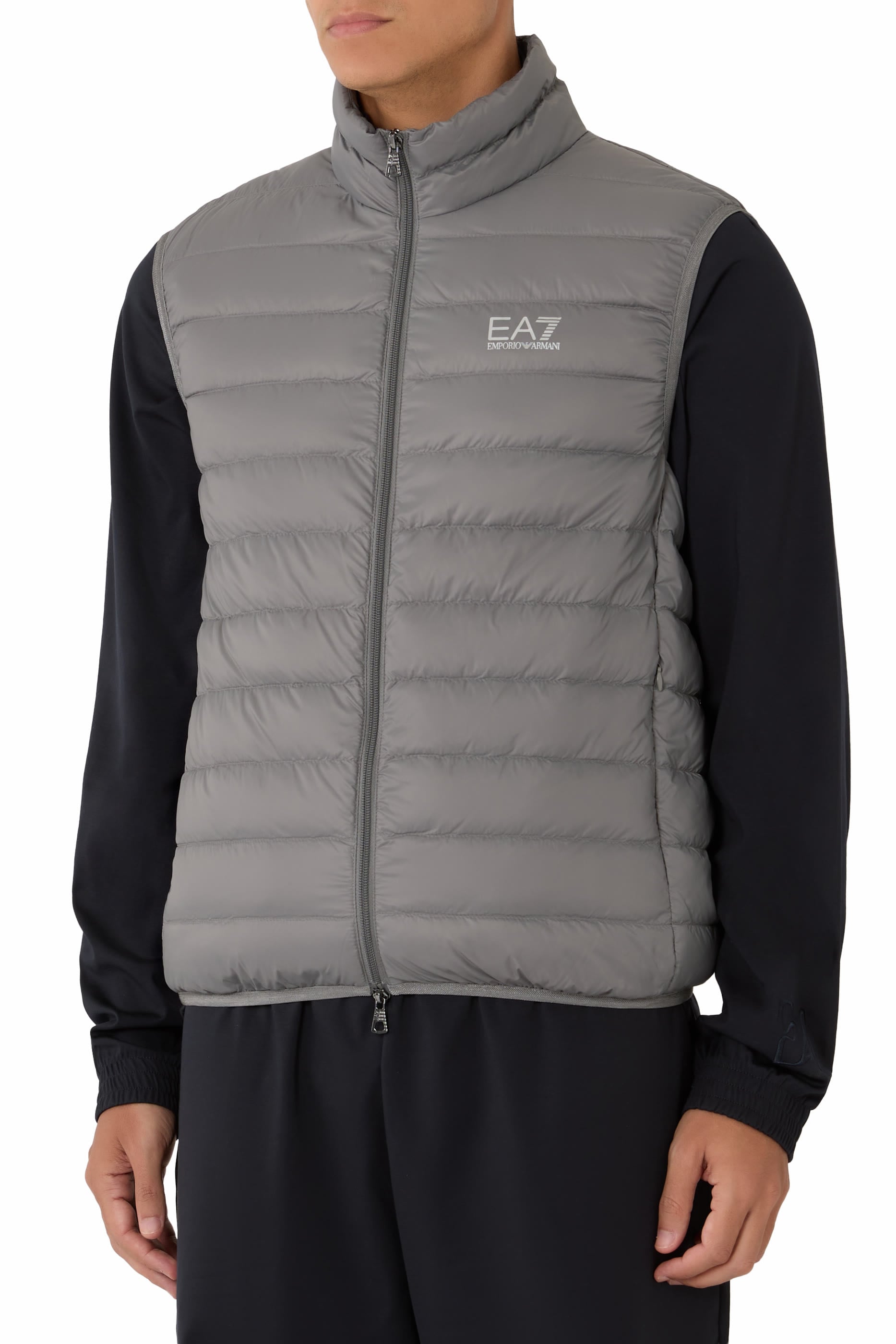 EA7 Logo Puffer Vest