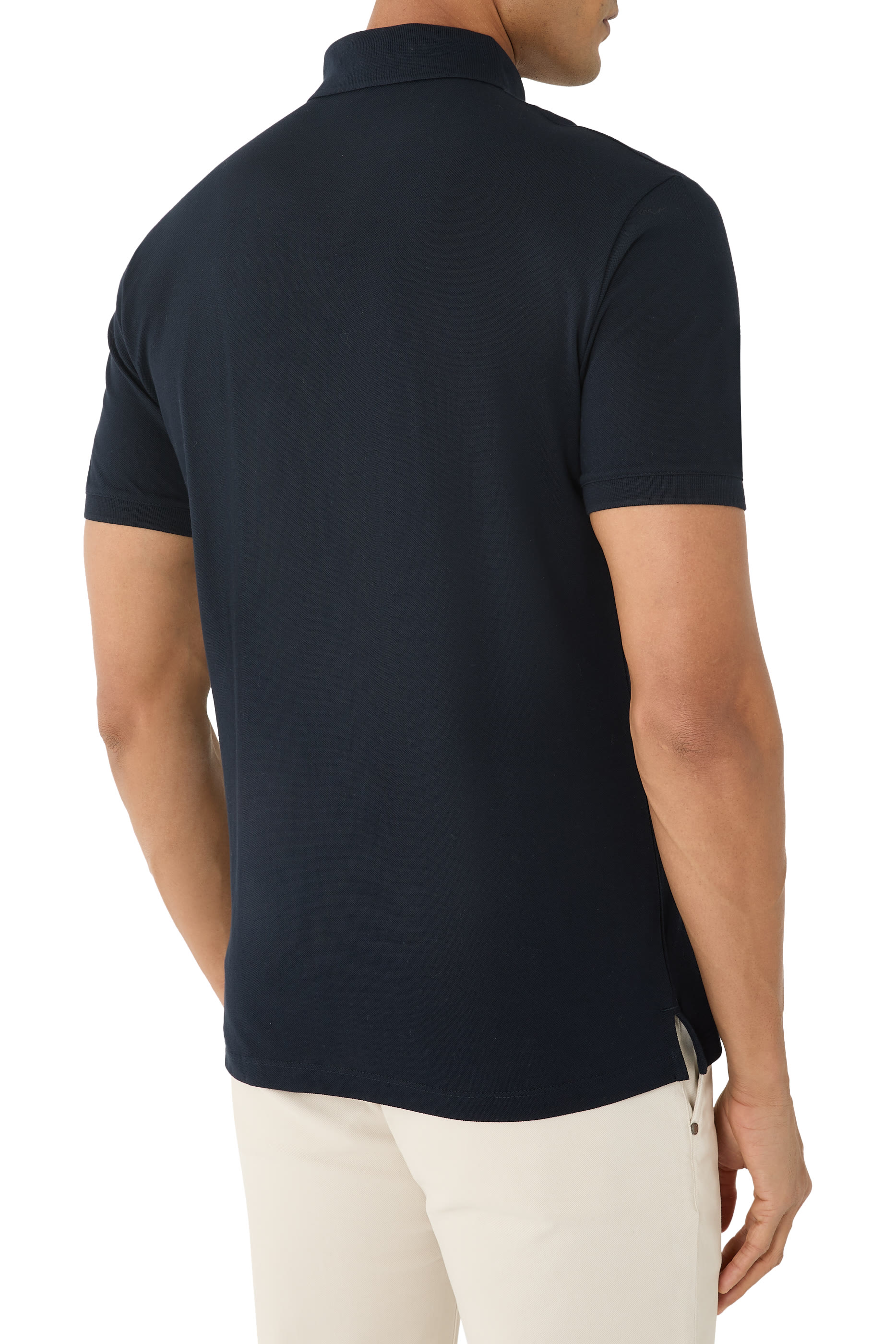 Micro Eagle Stretch Piqué Polo Shirt