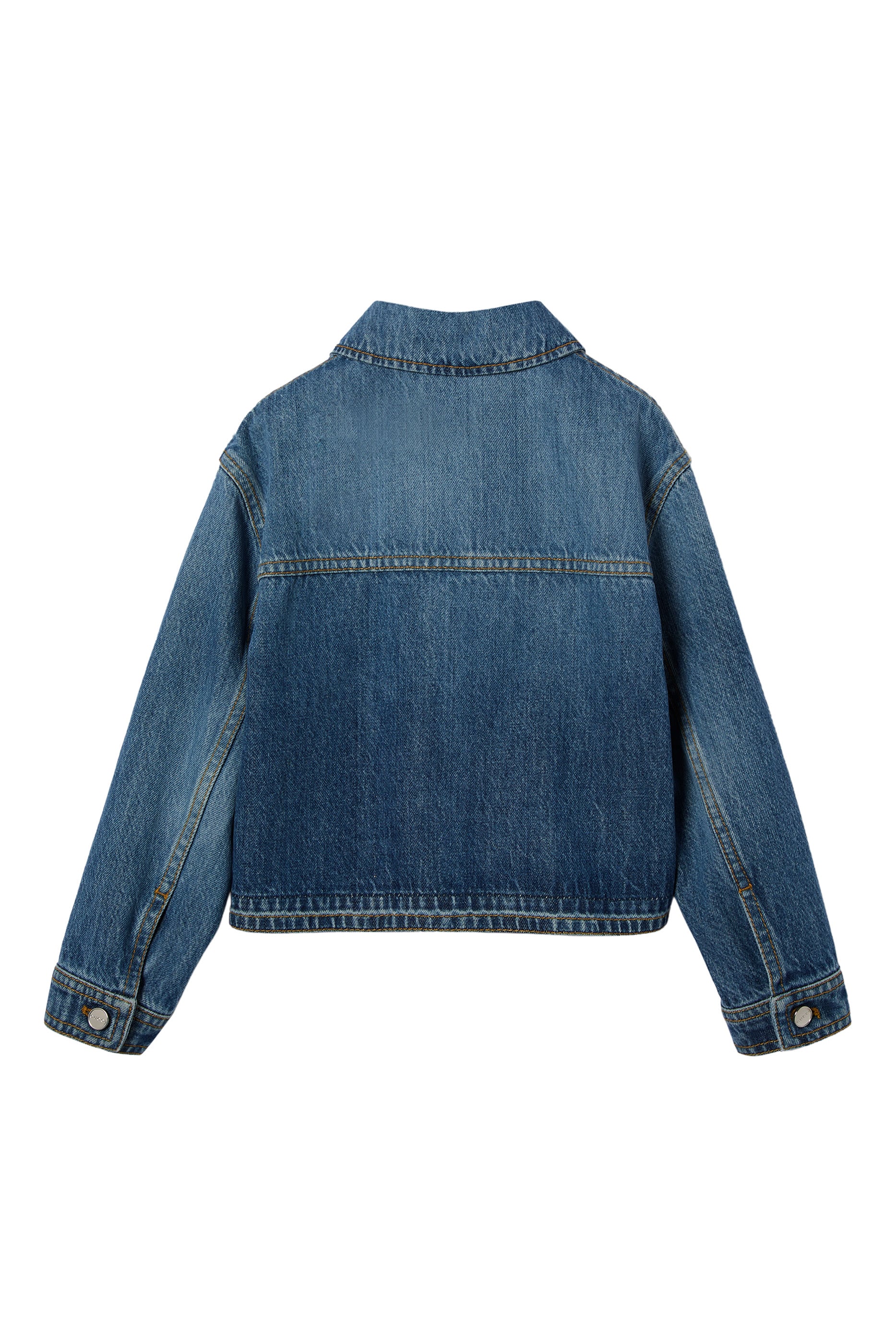 Kids Web Loop-Detail Bleached Jacket