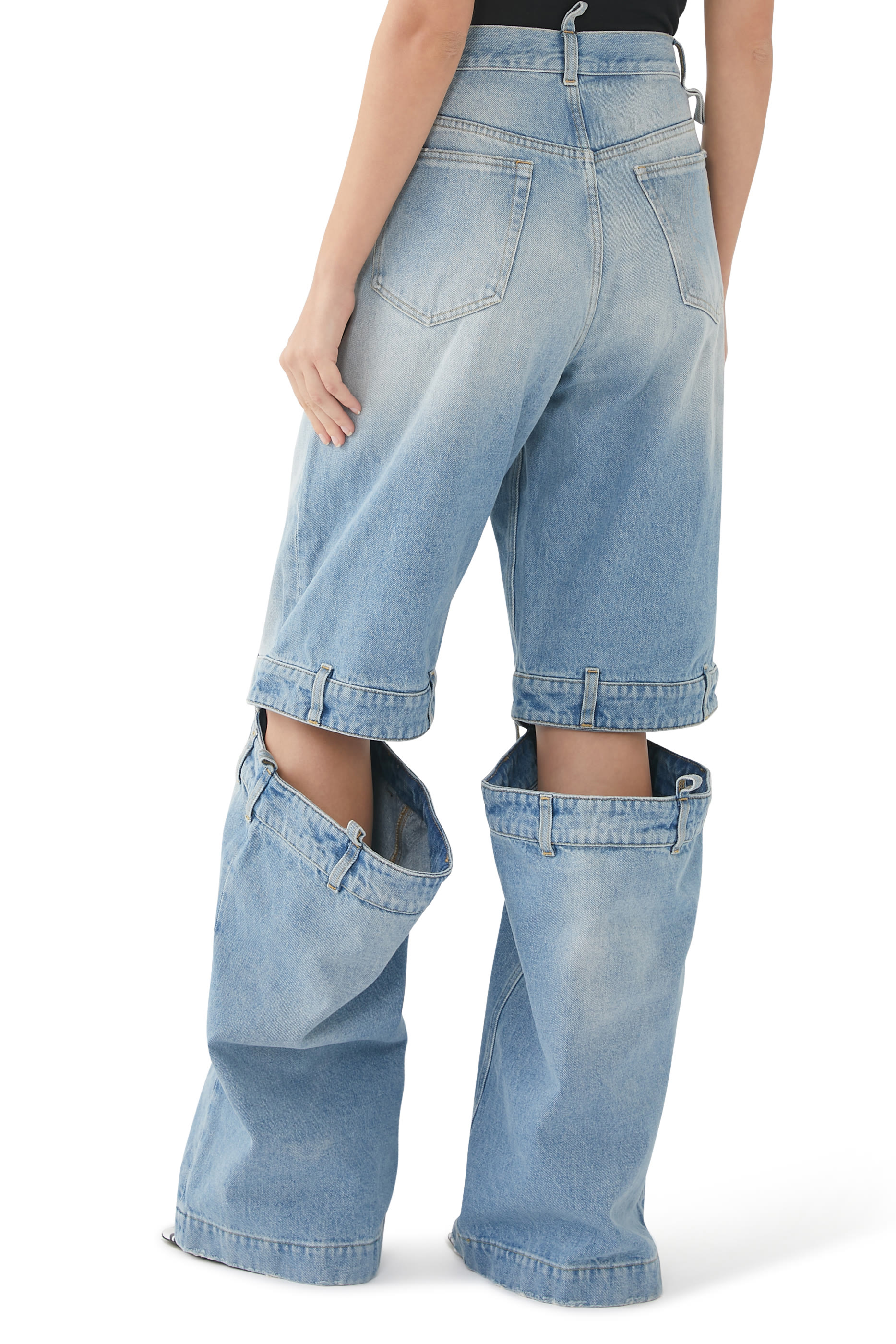 Baggy Cut-out Jeans