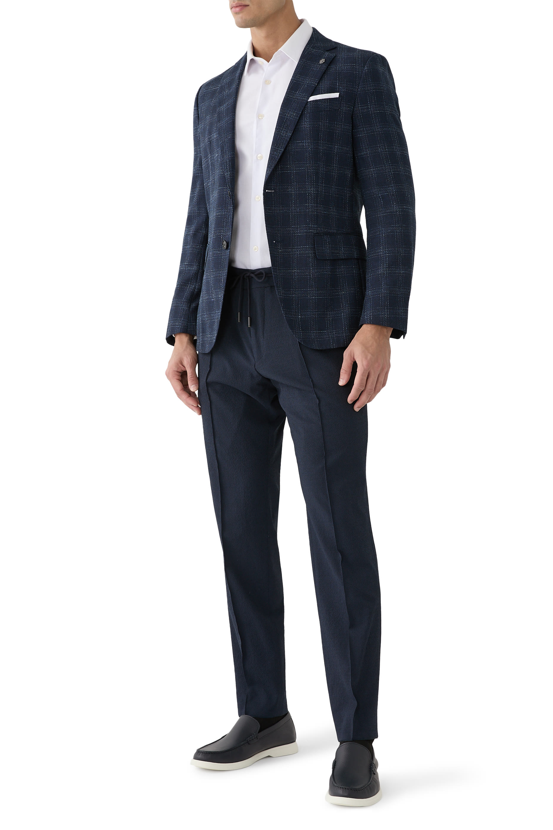 Micro-Patterned Slim-Fit Blazer