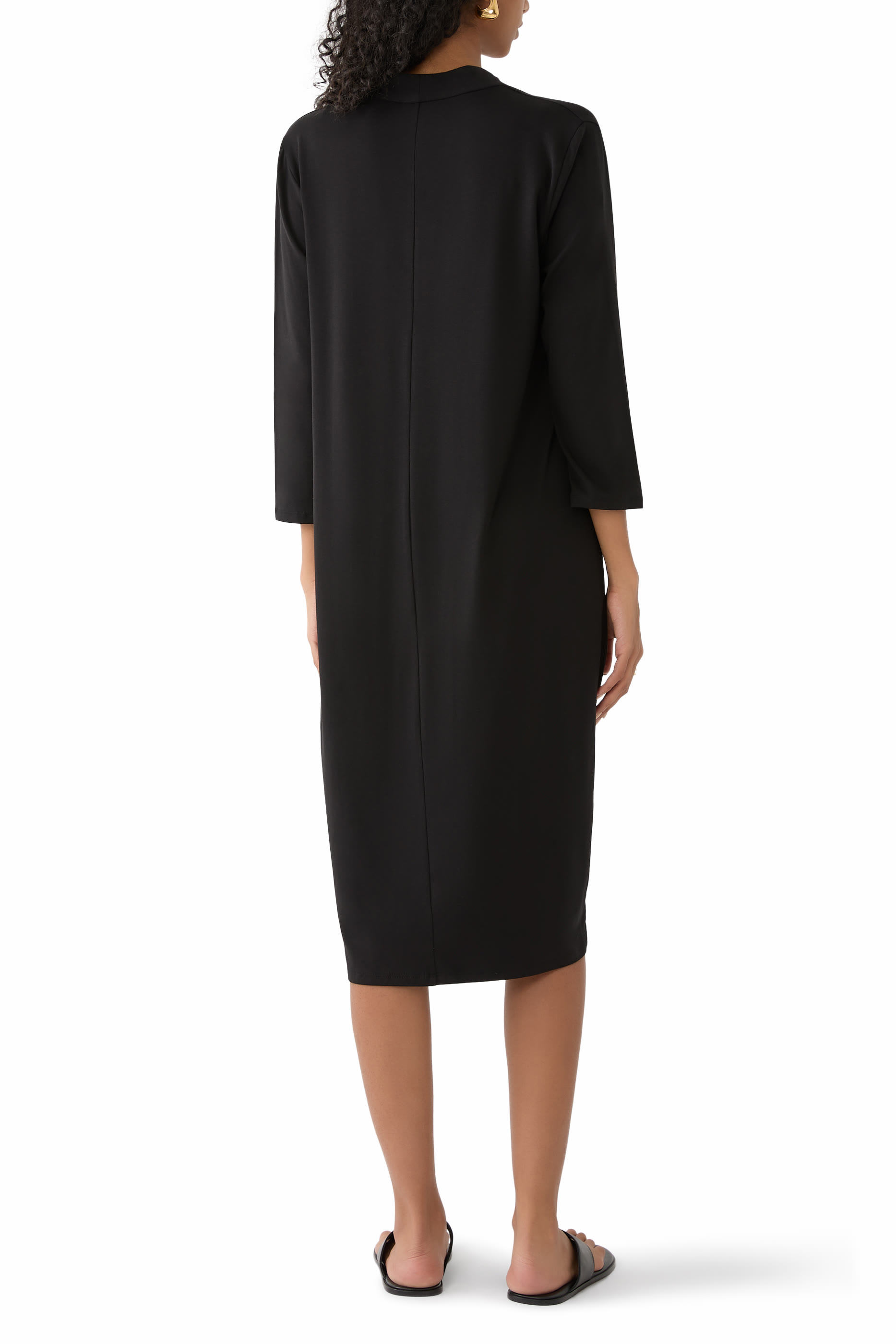 Stretch Jersey Knit Oval Dress