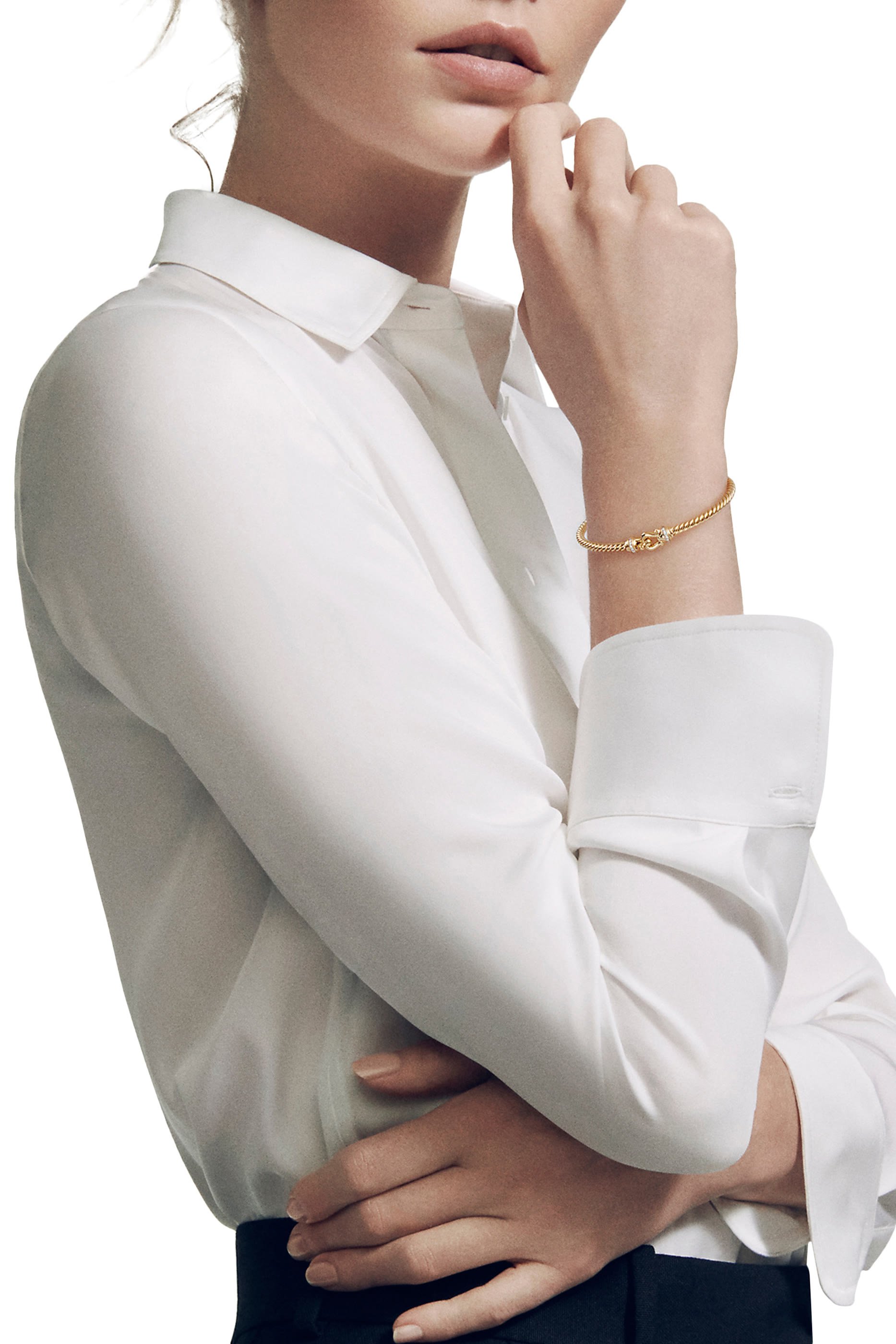 Buckle Bracelet, 18k Gold & Diamonds