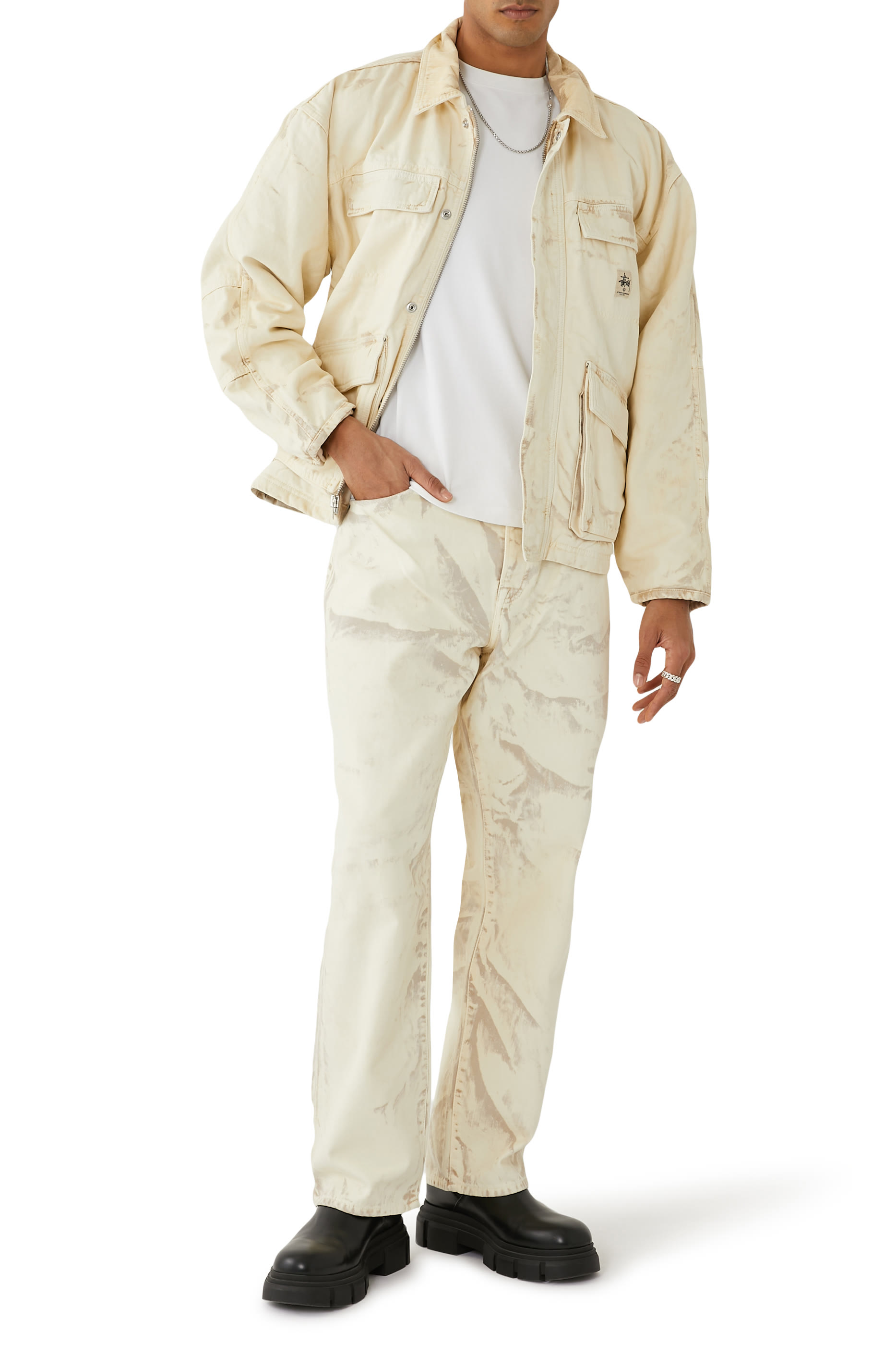 Distressed Canvas Shop Jacket