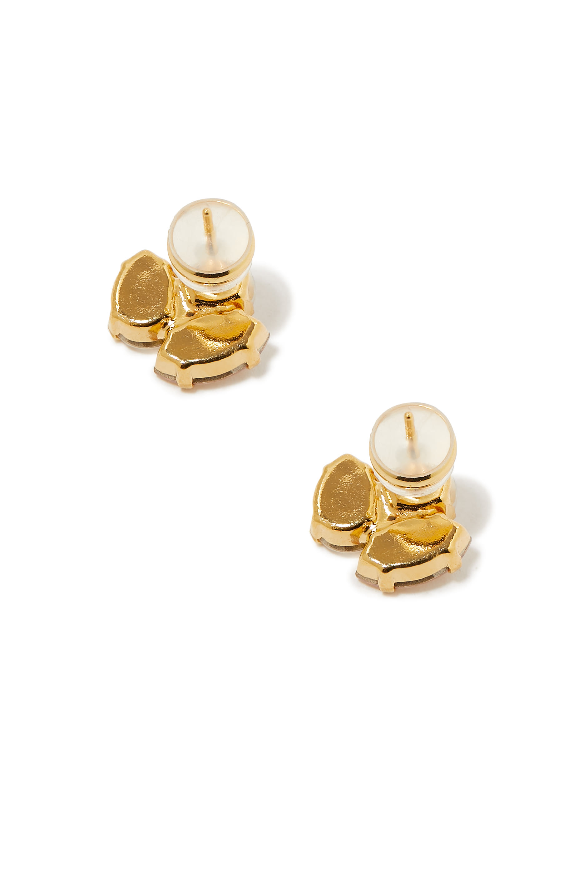 Ana Earrings, 18k Gold-Plated Metal & Swarovski Crystals