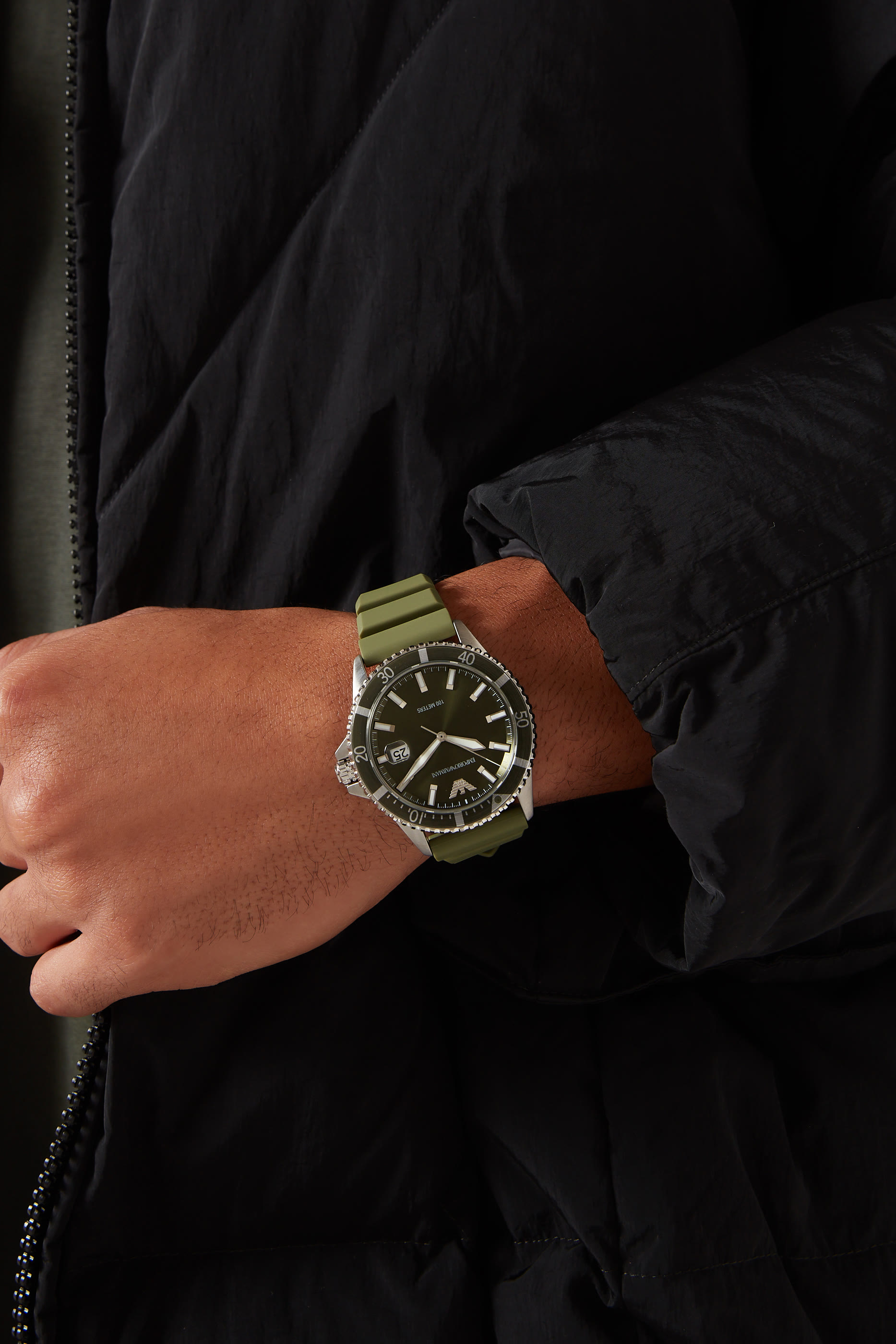 World Explorer Three-Hand Date Silicon Watch